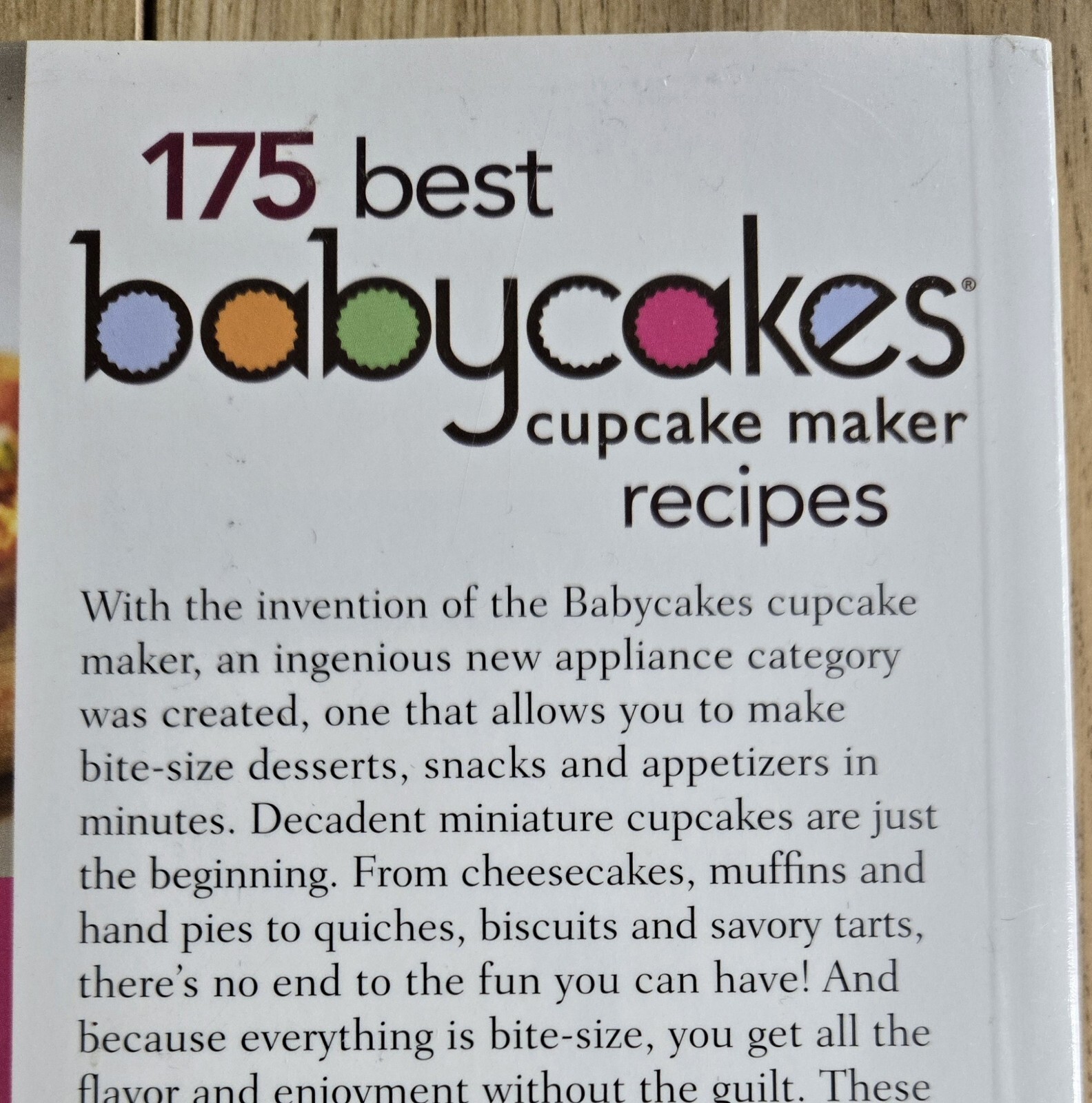 Babycakes Cupcake Cookbook, 175 Best Cupcake Maker Recipes, Sealed, 216 Pages