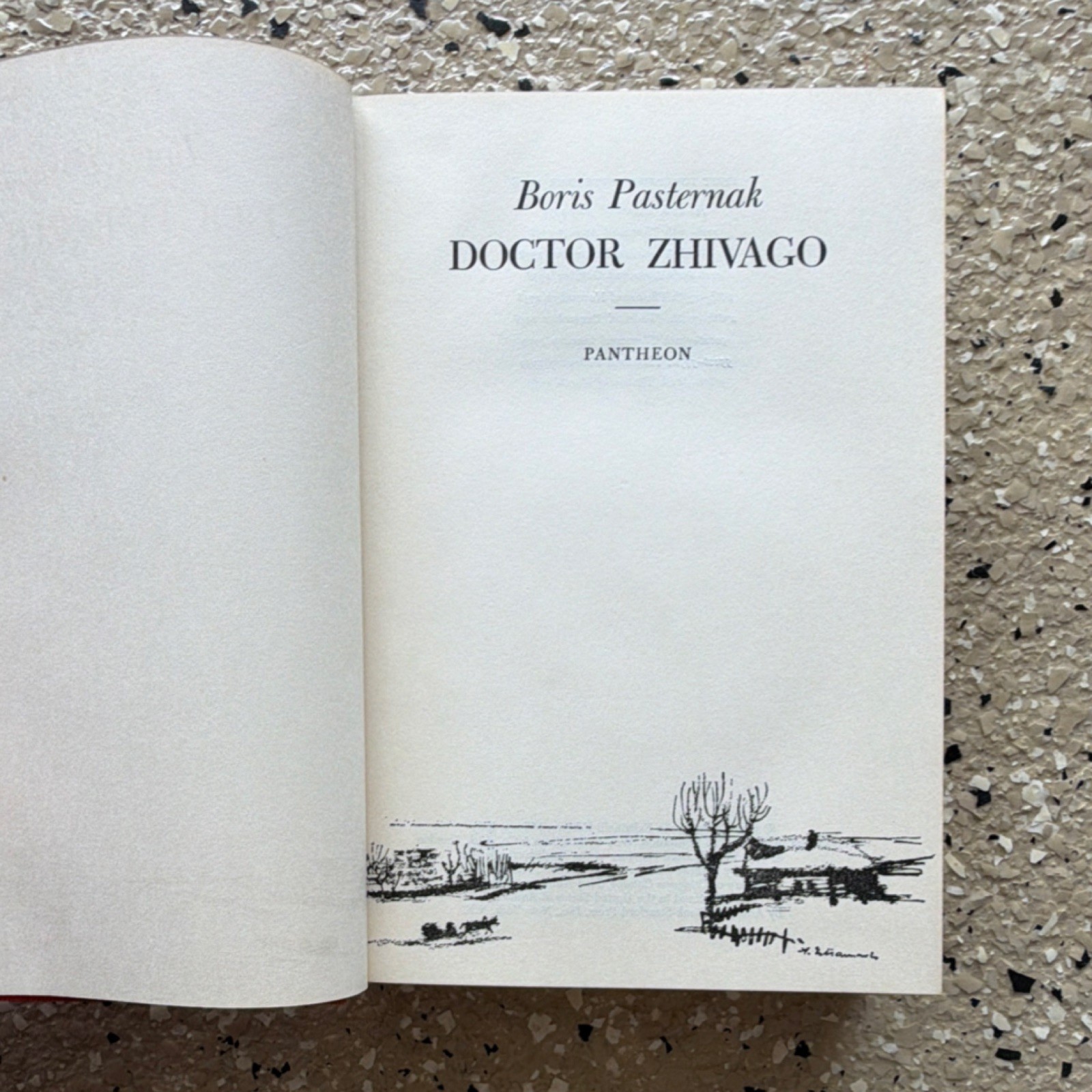 Pantheon Books Doctor Zhivago Boris Pasternak Hardcover Novel 1958 Modernism