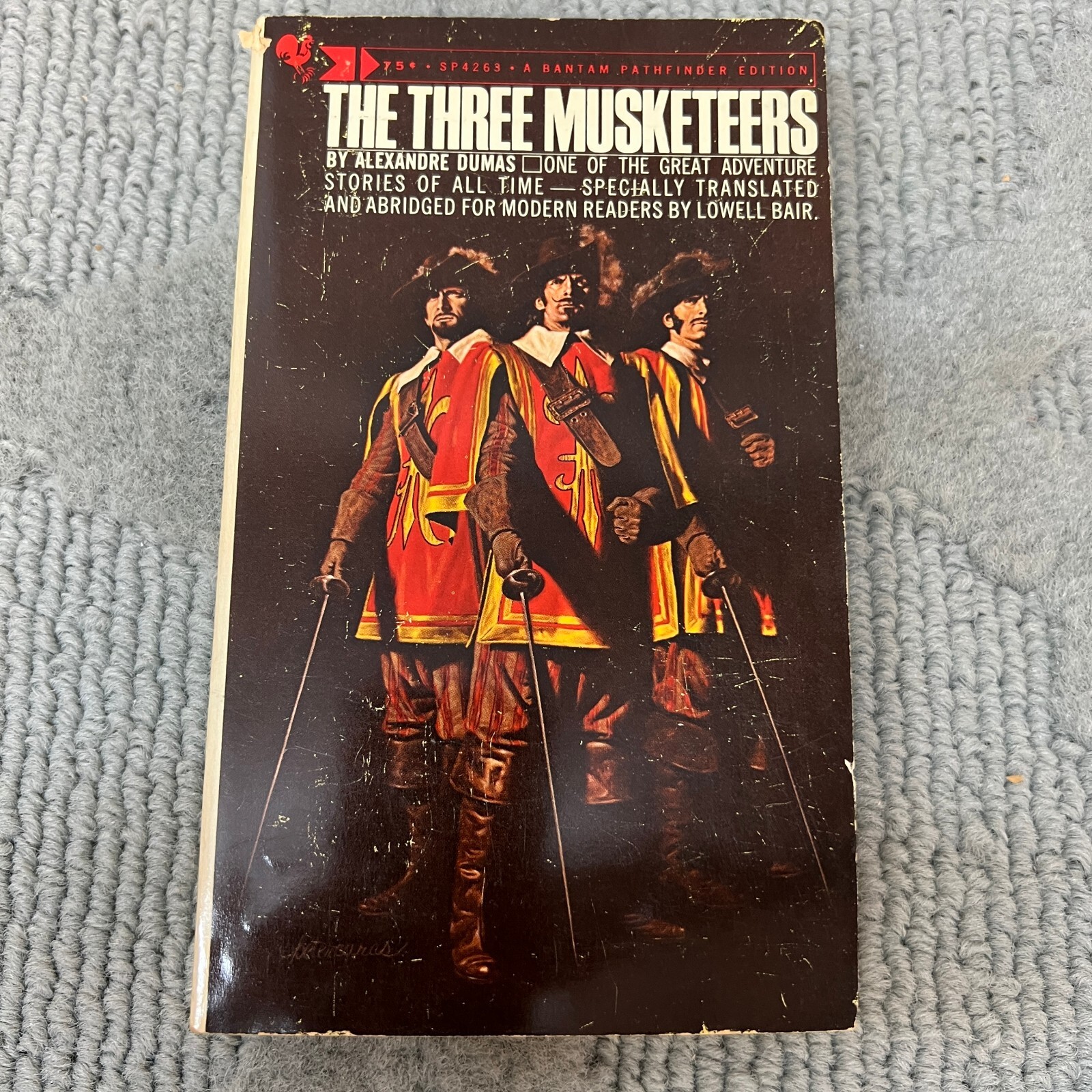 The Three Musketeers Classic Paperback Book by Alexandre Dumas Bantam Books 1969
