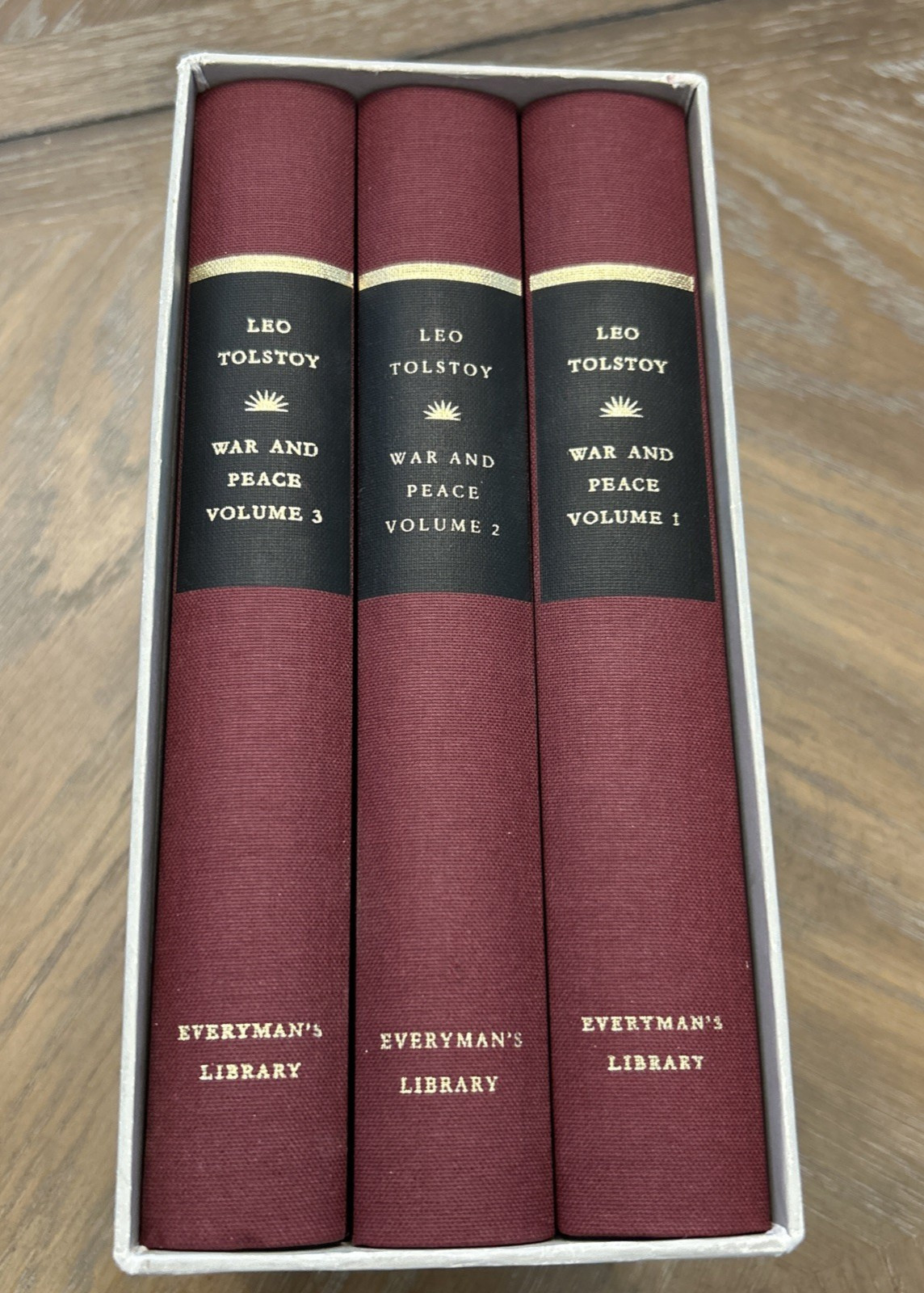 War And Peace 3 Volume Box Set Everyman’s Library Leo Tolstoy HC Germany 1992