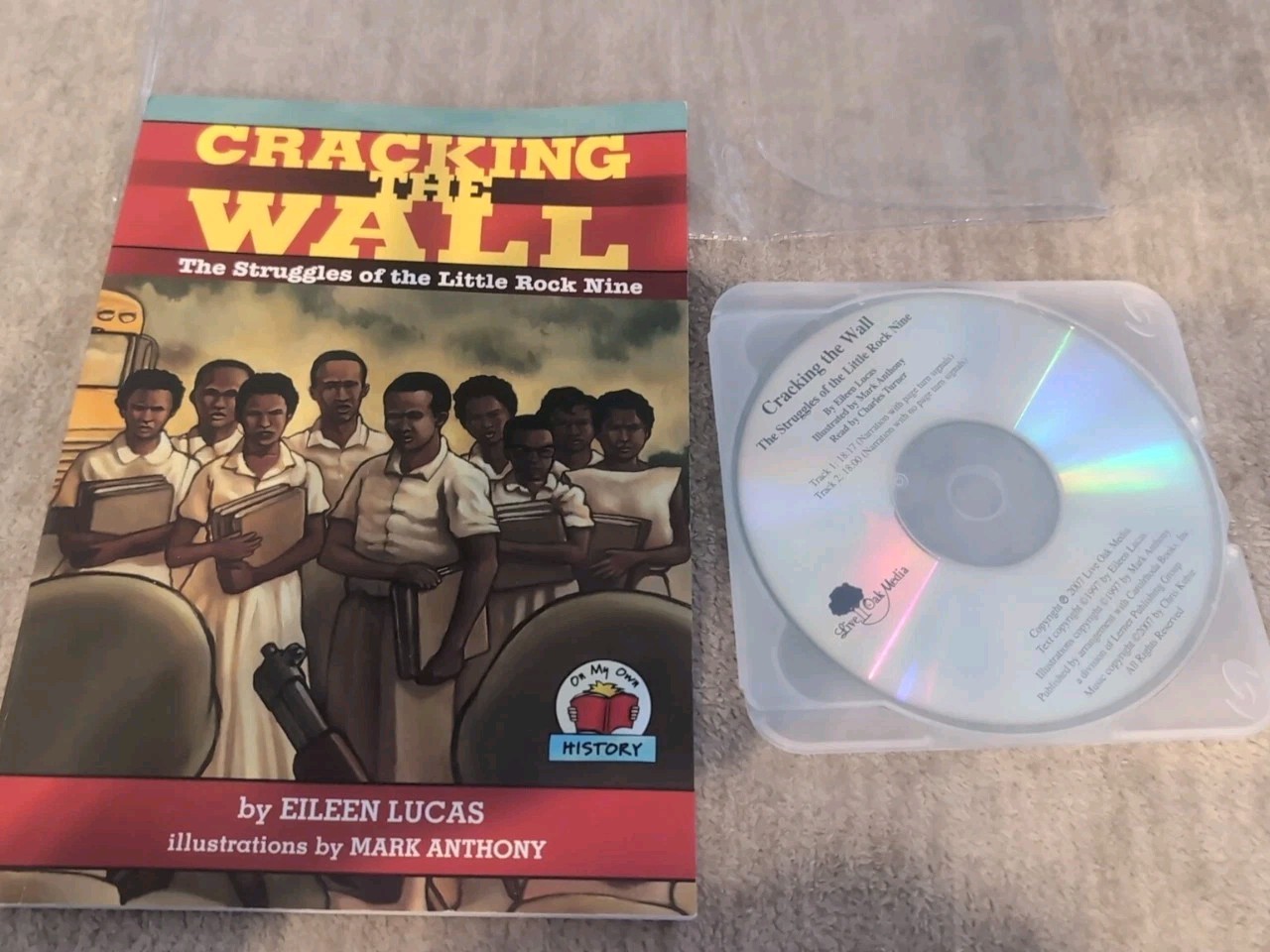 Cracking the Wall: The Struggles of the Little Rock Nine Black History CD &Book