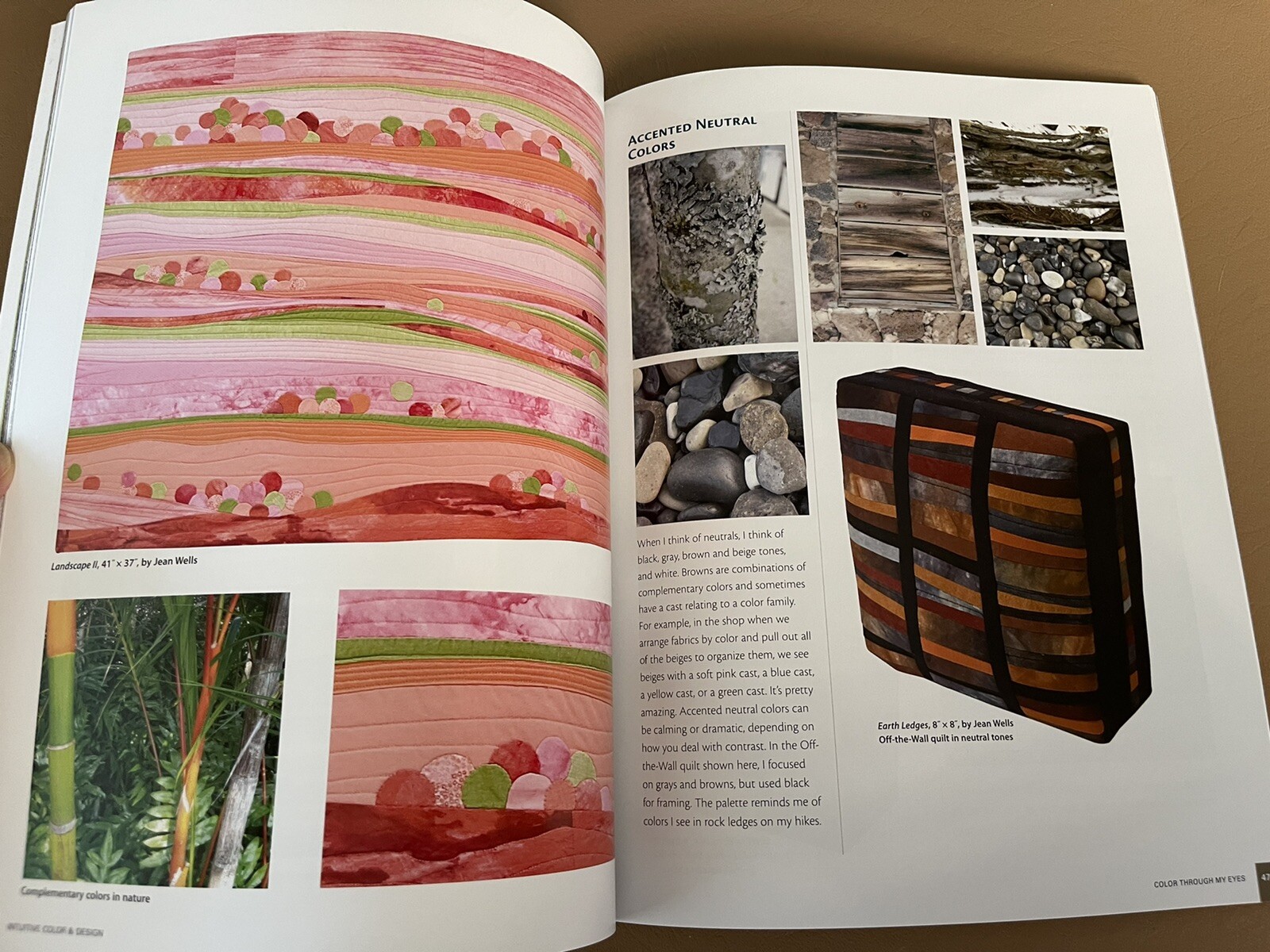 INTUITIVE COLOR & DESIGN: ADVENTURES IN ART QUILTING By Jean Wells*signed*
