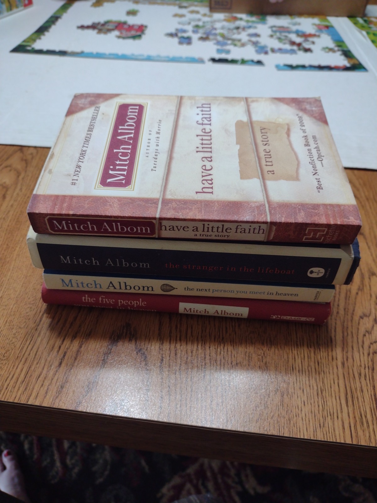 Lot Of 4 Mitch Albom Books. HC And Paperback. 5 People You Meet In Heaven,…