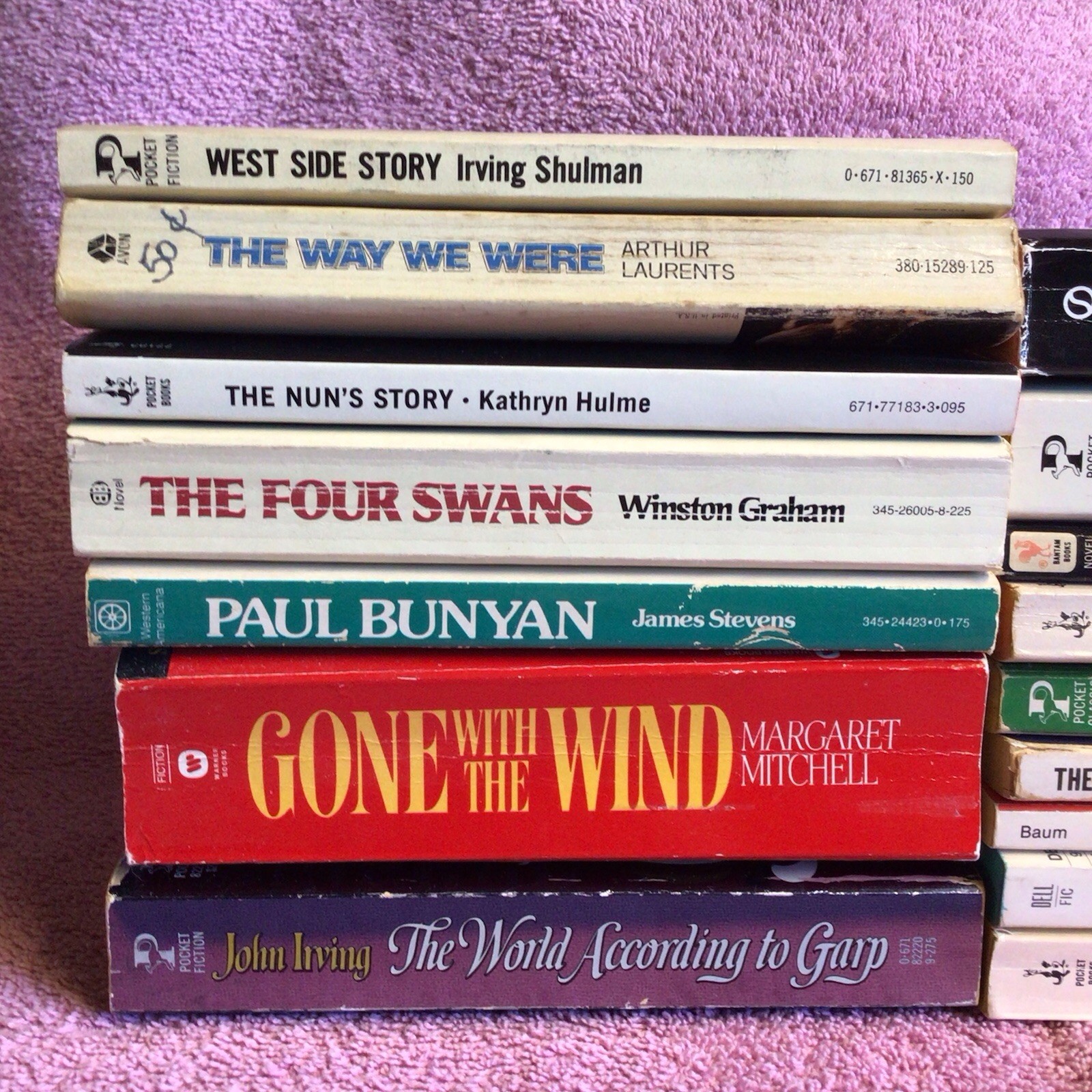 16 Vintage Movie Tie-In Paperback Book Lot 1970’s Godfather Gatsby Peyton Place