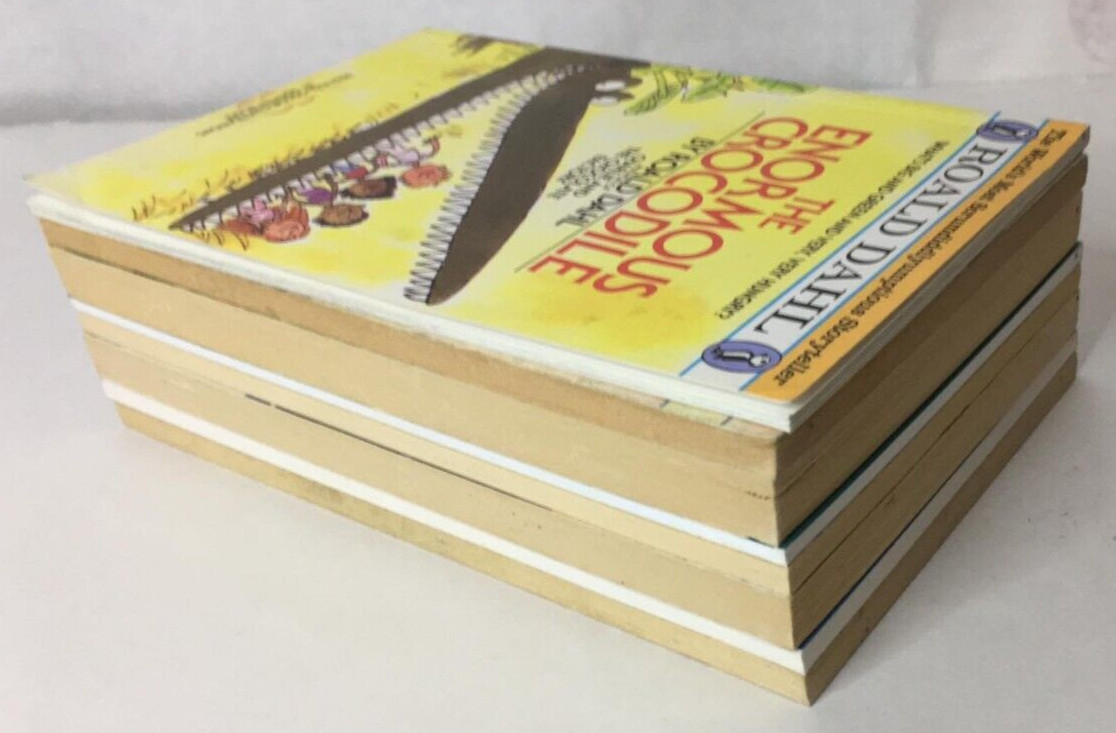 Lot of 8 Roald Dahl Novels Kids Vintage Chapter Books BFG MATILDA CHARLIE JAMES