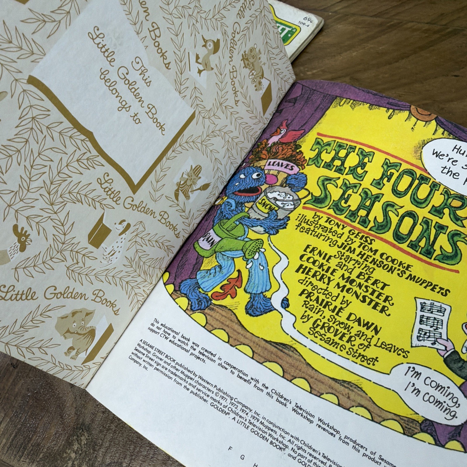 Sesame Street A Little Golden Book Vintage Children’s Books 1970-80s