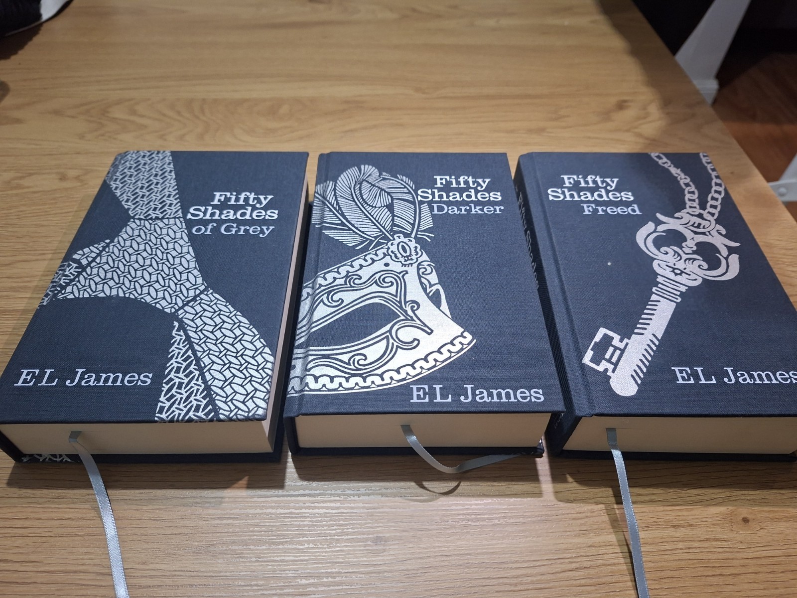 SIGNED COLLECTOR’S SET – Fifty Shades Trilogy by E L James (2012 Hardcovers)