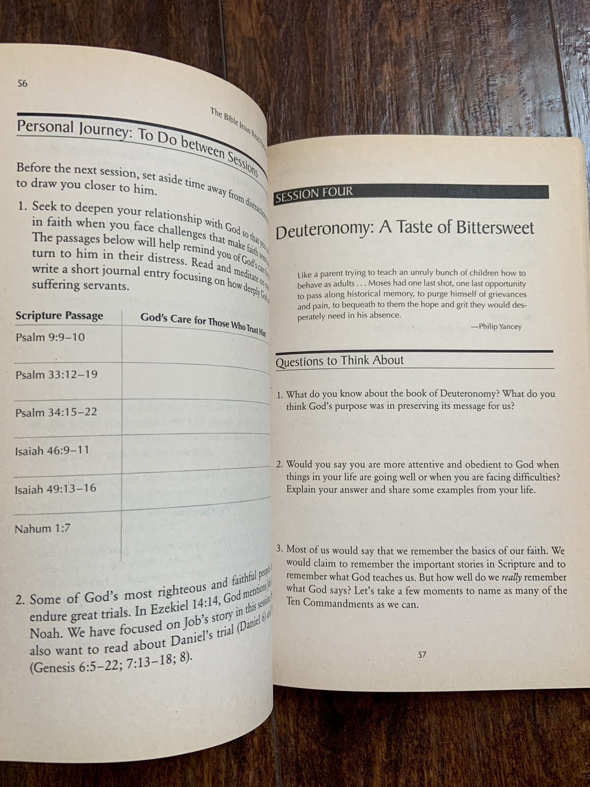 THE BIBLE JESUS READ Participant’s Guide: An 8-Session Exploration of the O.T.