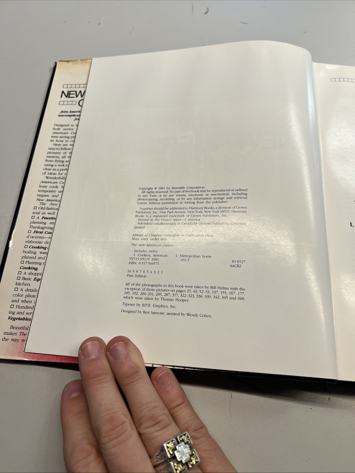 New American Cuisine by Metropolitan Home (hardcover, 1981)