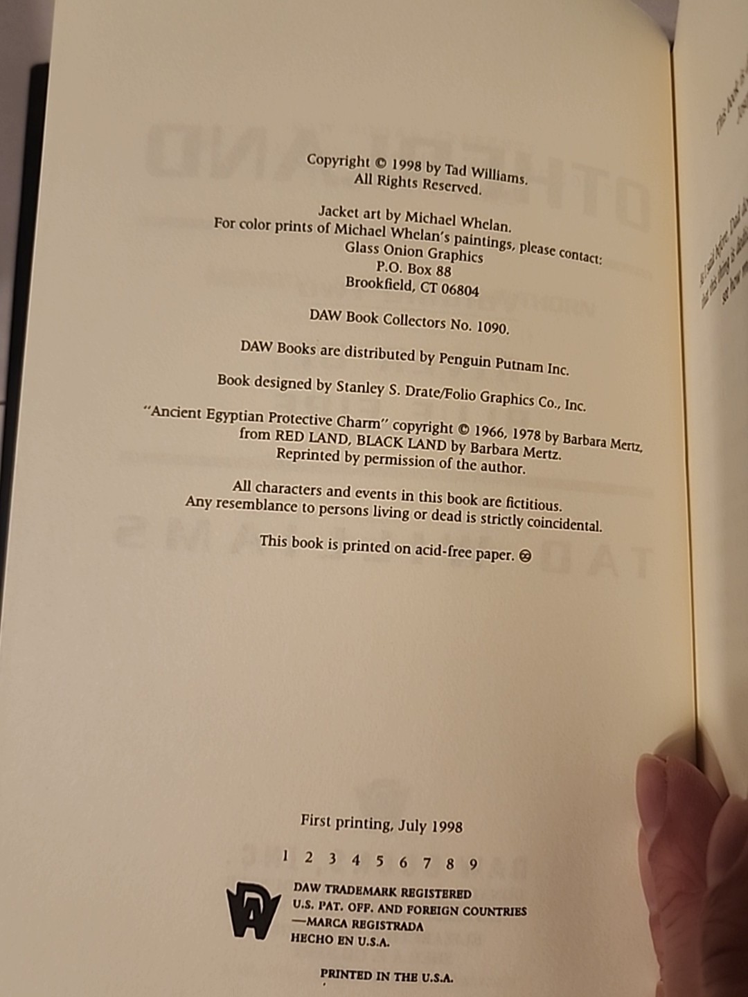 Tad Williams – OTHERLAND – Complete Set – 4 Hardcovers