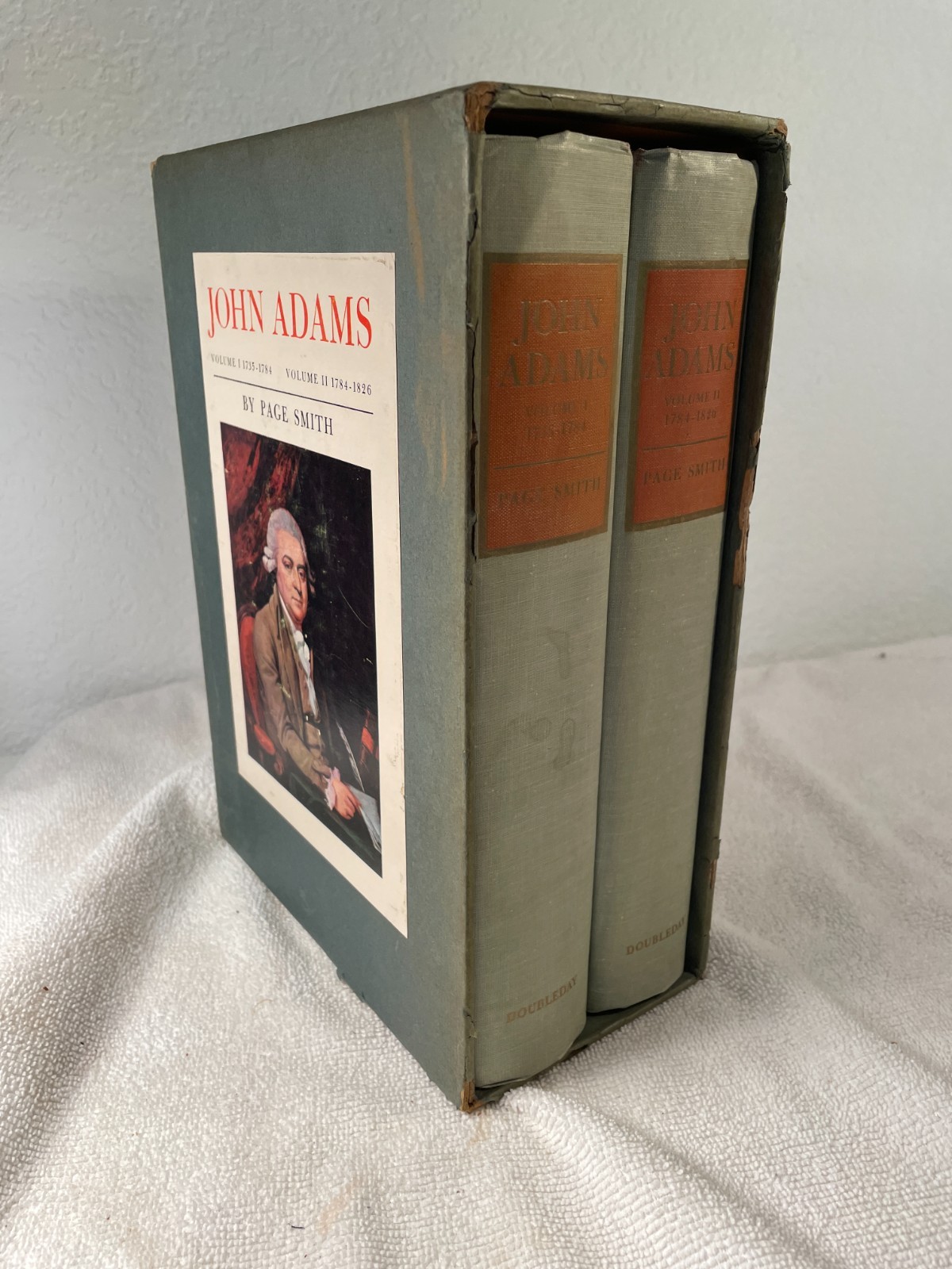 John Adams by Page Smith, 1962, 2 Vol, Hardcover, Boxed set, Biography