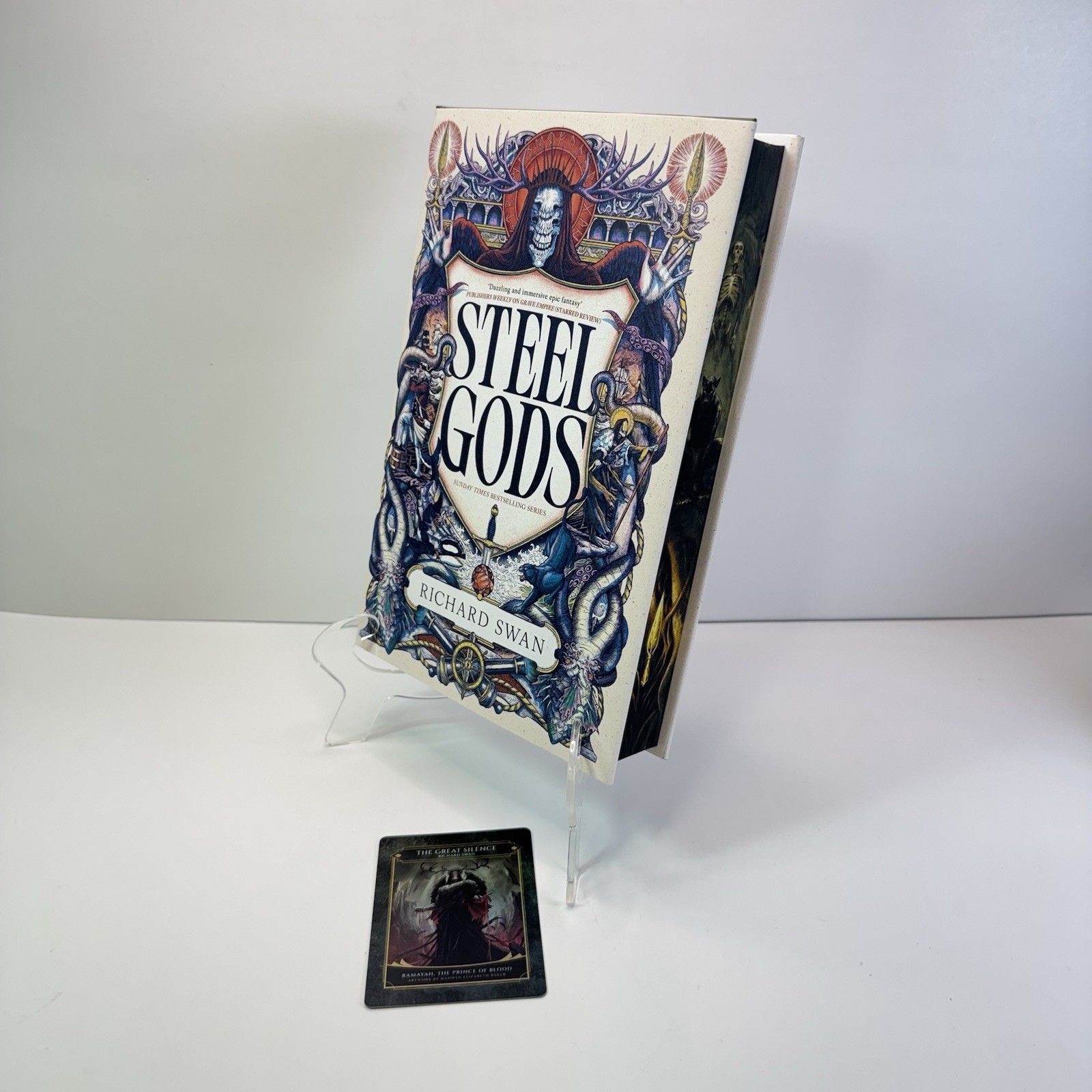 Steel Gods Richard Swan Hand Signed The Broken Binding Edition w/ Trading Card