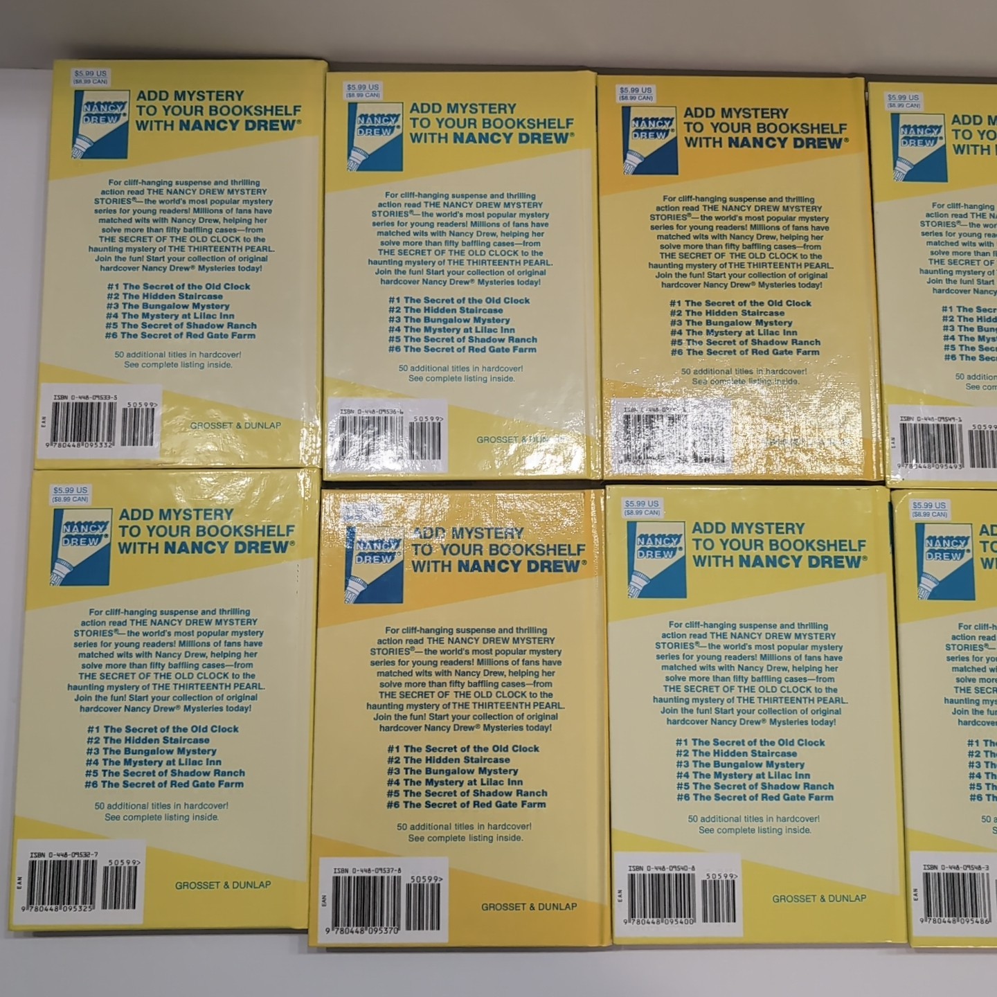 Lot of Nancy Drew Flashlight Series Books Carolyn Keene HARDCOVERS Lot Of 22 G+