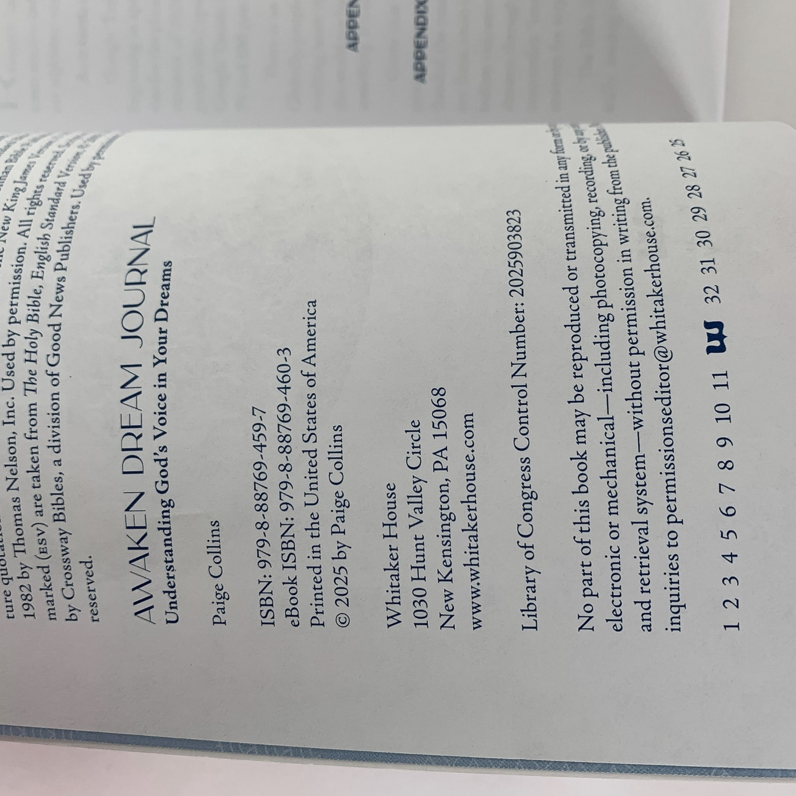 Awaken Dream Journal: Understanding God’s Voice in Your Dreams by Paige Collins