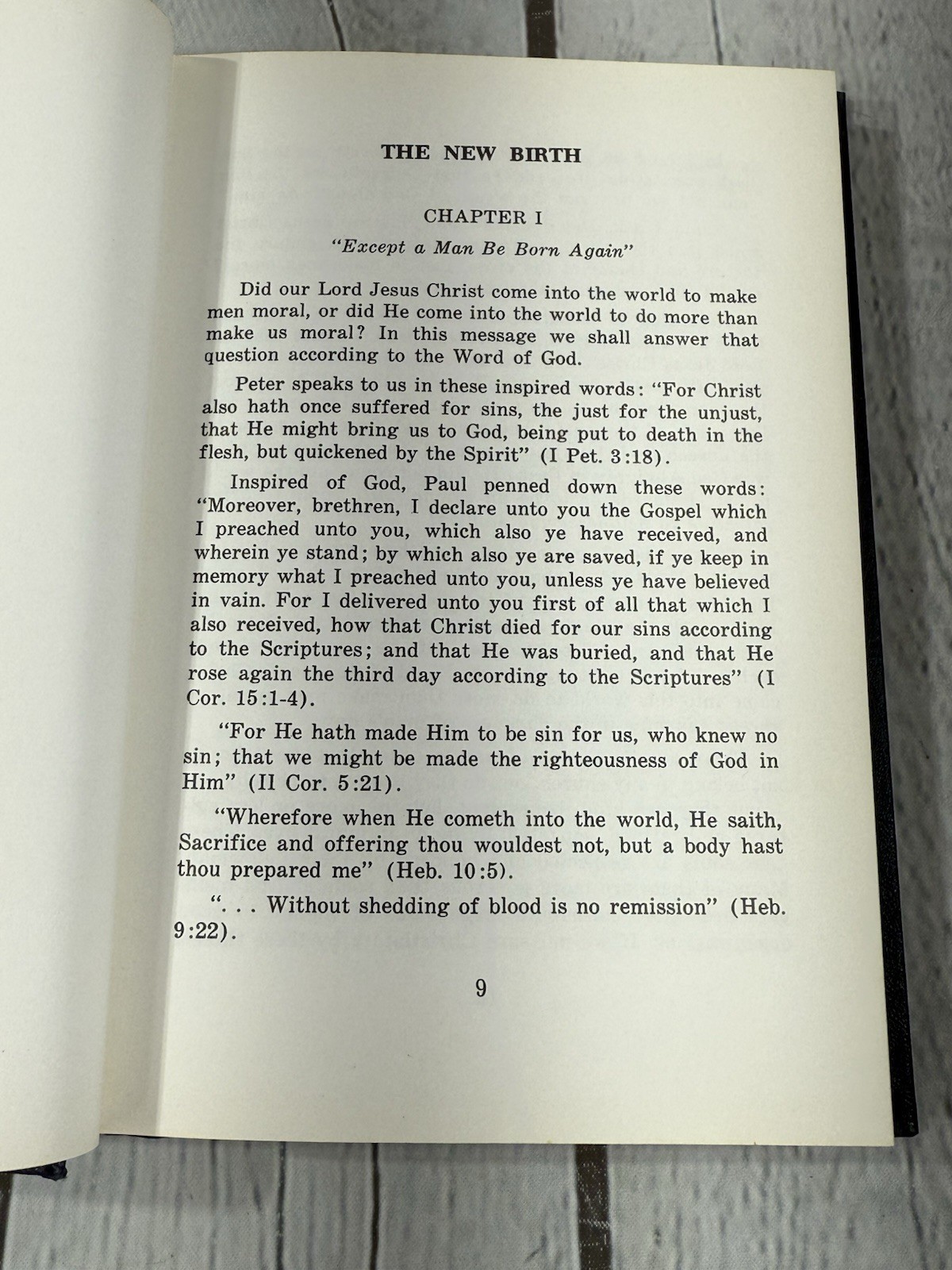 The New Birth by Oliver B. Greene Hardcover DJ 1966 First Printing Gospel Hour