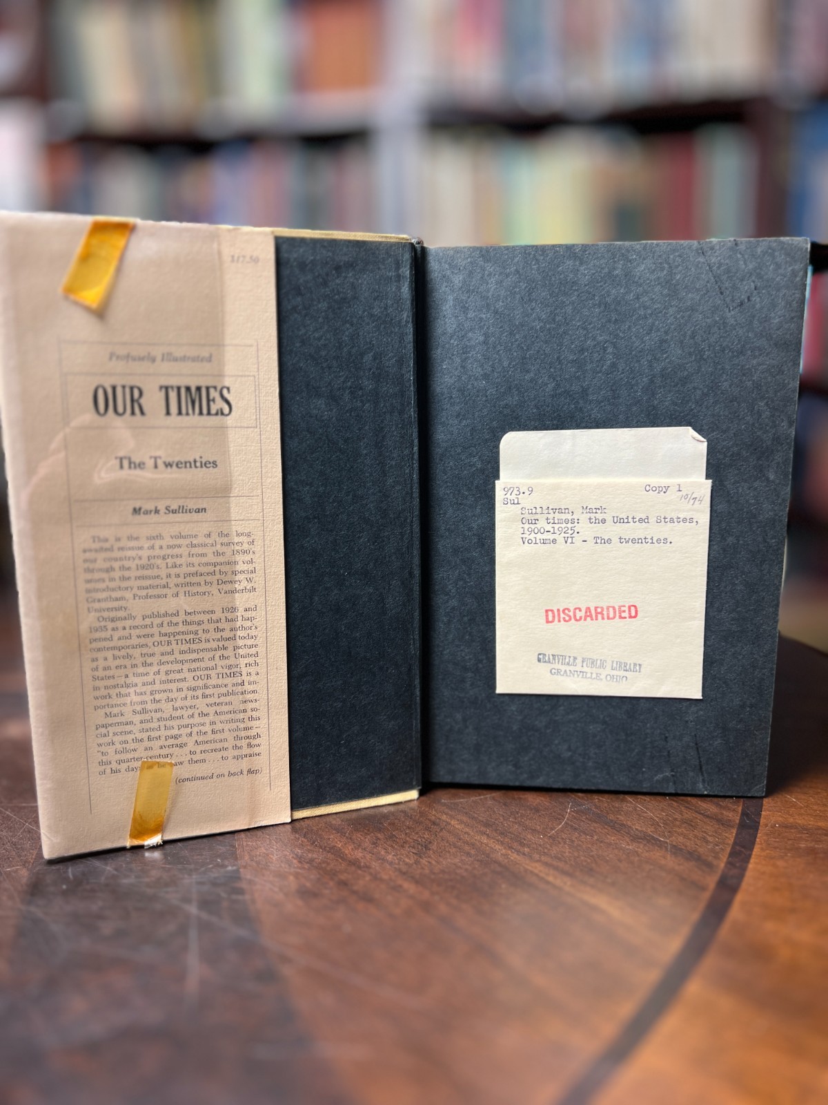 Our Times by Mark Sullivan 1972 HC Vol 1 – 6 Complete Ex-Library 5-2