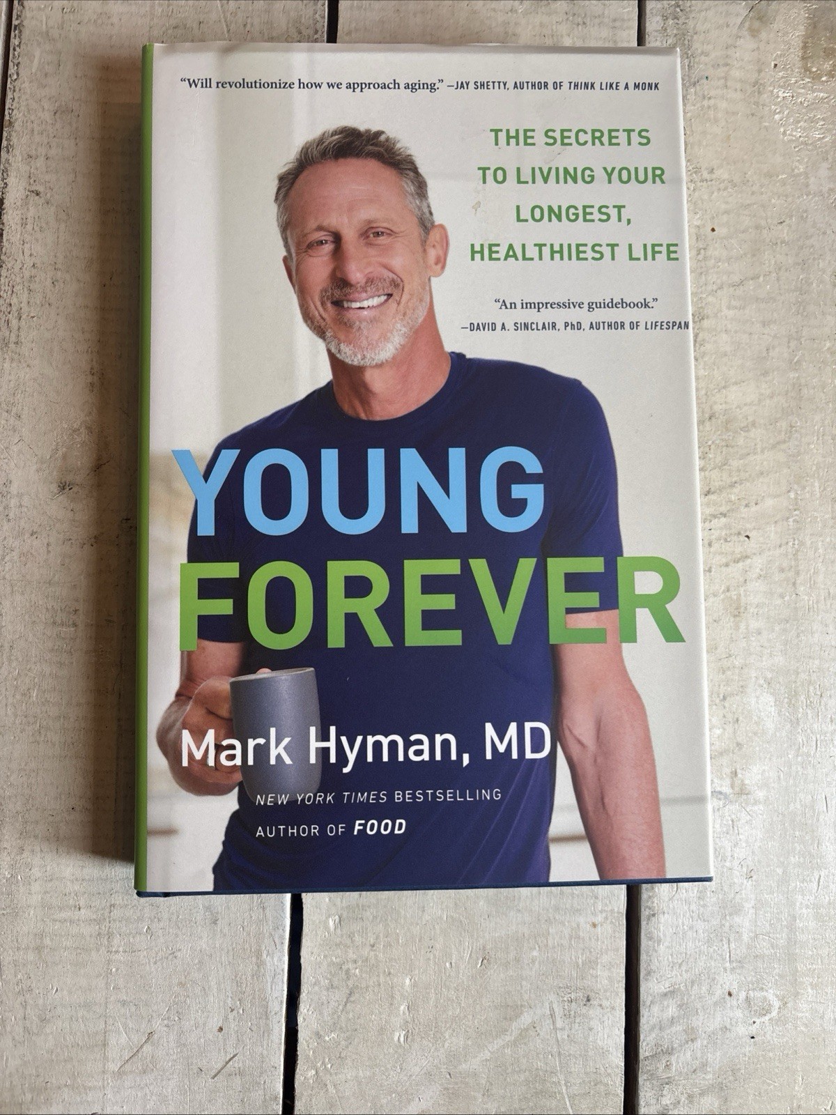 Young Forever SIGNED Dr Mark Hyman Longevity Health Hardcover Autographed