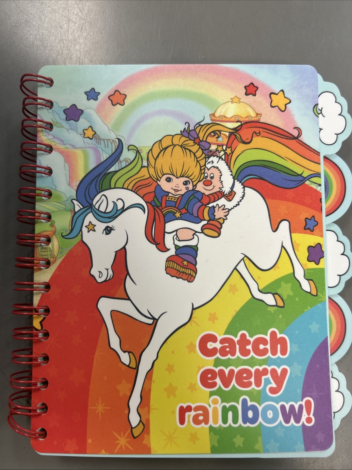 Rainbow Brite Catch Every Rainbow Lined Notebook Diary Journal 5 Tabs 120 Pages