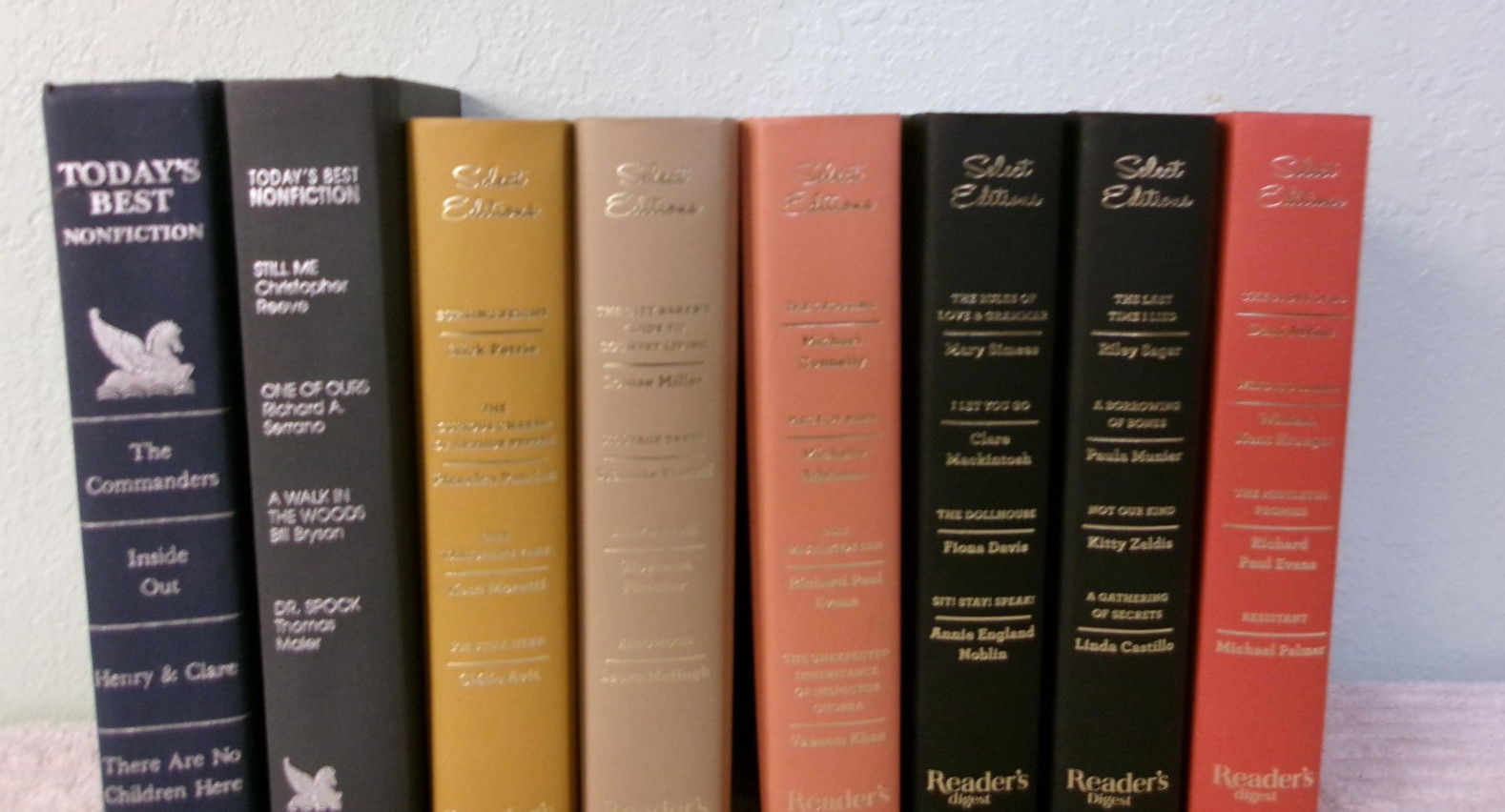 Lot of 8 Reader’s Digest Condensed Books – HC Staging Decorative Multicolor