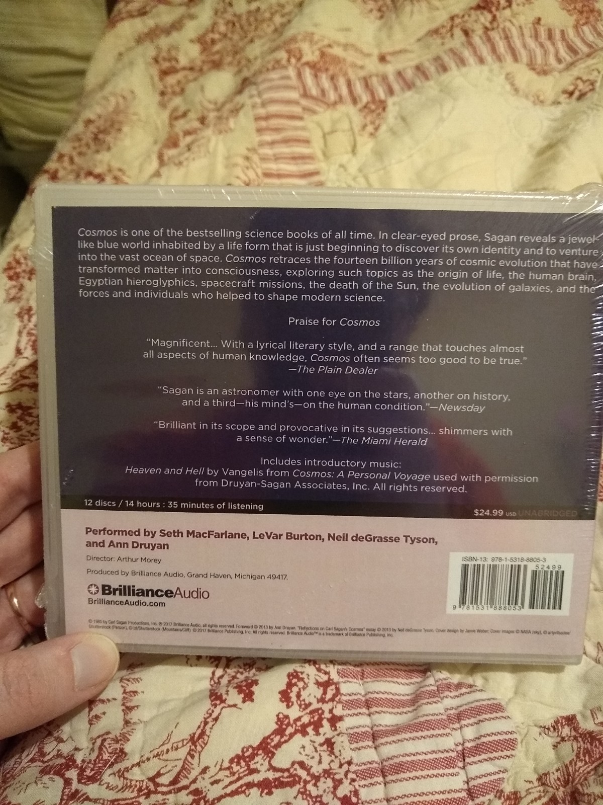 Cosmos: A Personal Voyage (CD, 12-disc Set, 2013) Audiobook – Carl Sagan – NEW