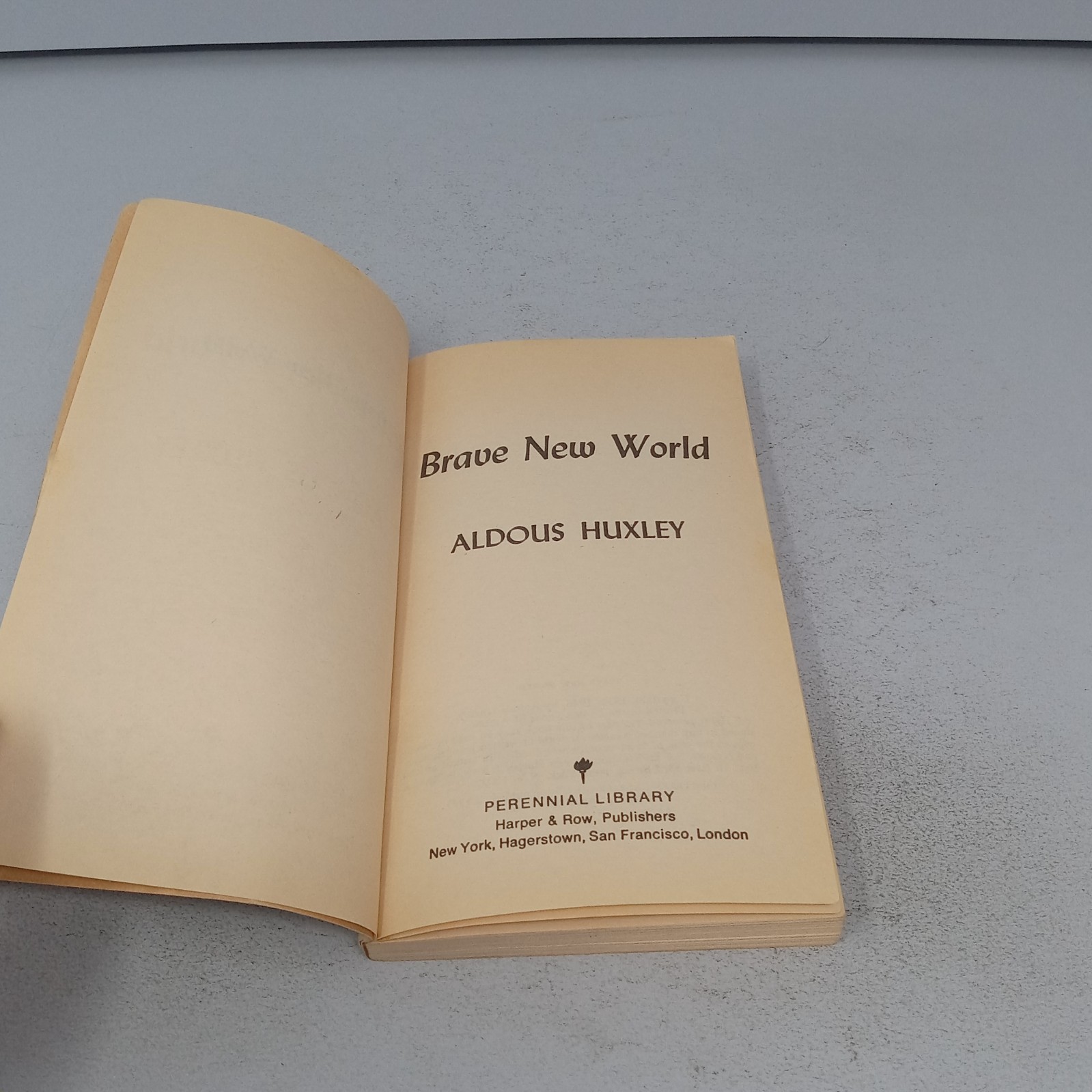 Brave New World: 1969 Harper & Row Paperback by Aldous Huxley
