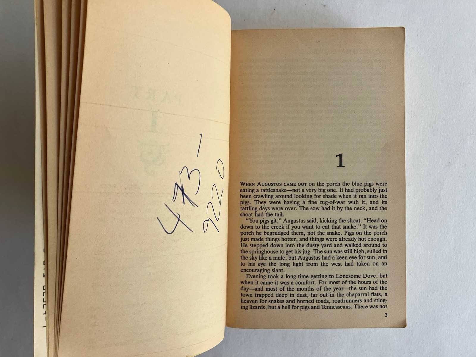 Lonesome Dove, Larry McMurtry (1986) 1st Printing Vintage Mass Market Paperback