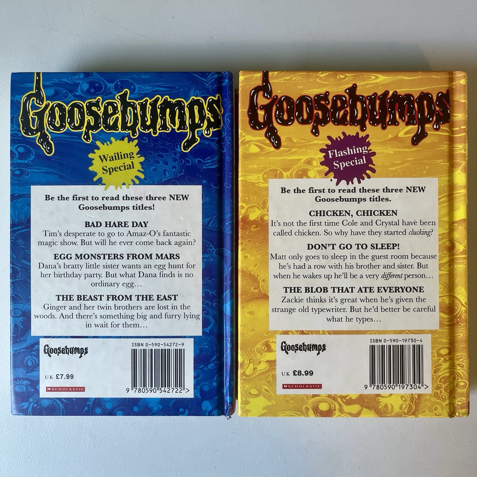Goosebumps Wailing Special & Flashing Special Compilation UK Import 1996 1997