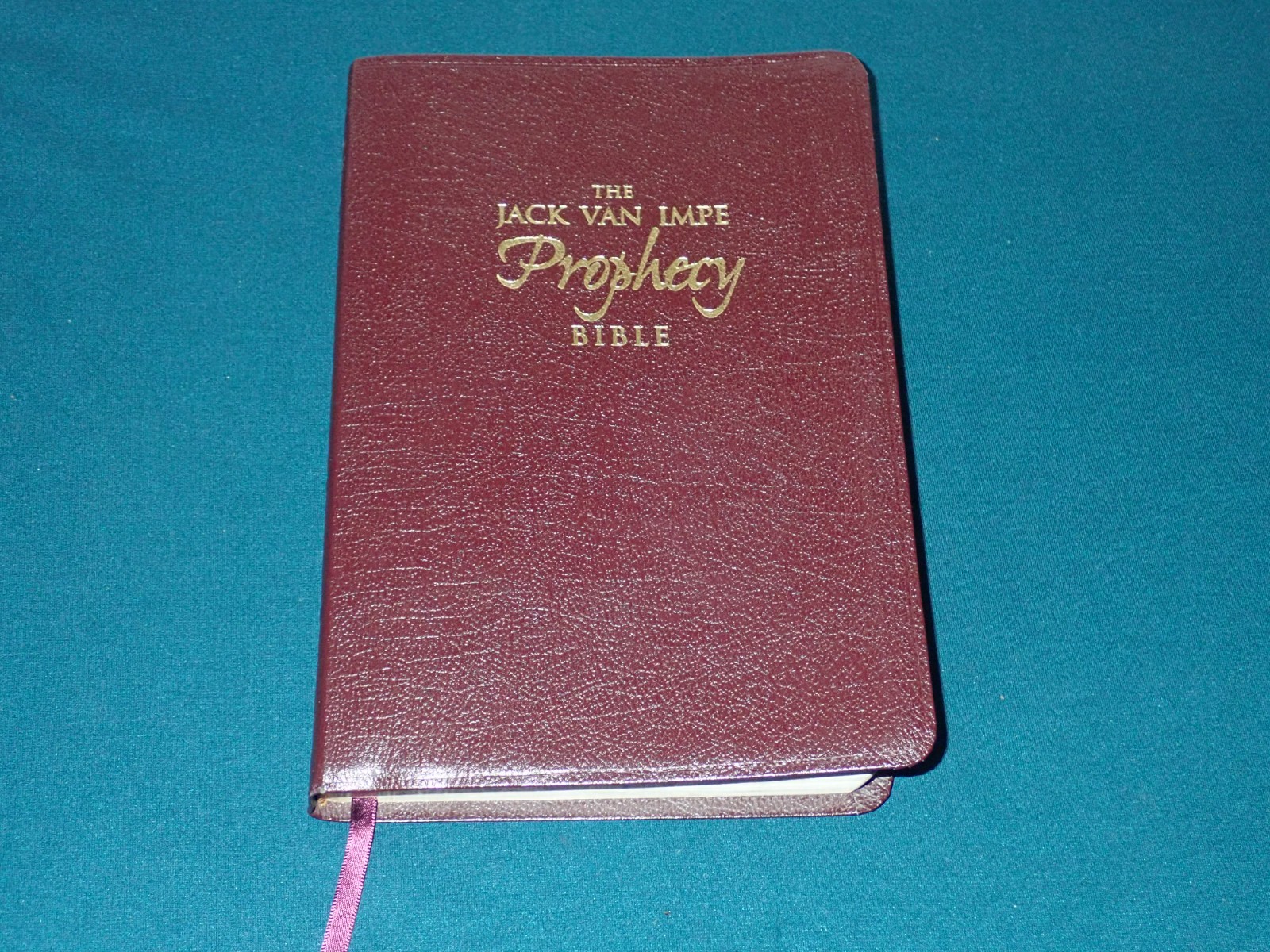Jack Van Impe Prophecy Bible KJV 1999 Imitation Leather Red Letter Clean Pages