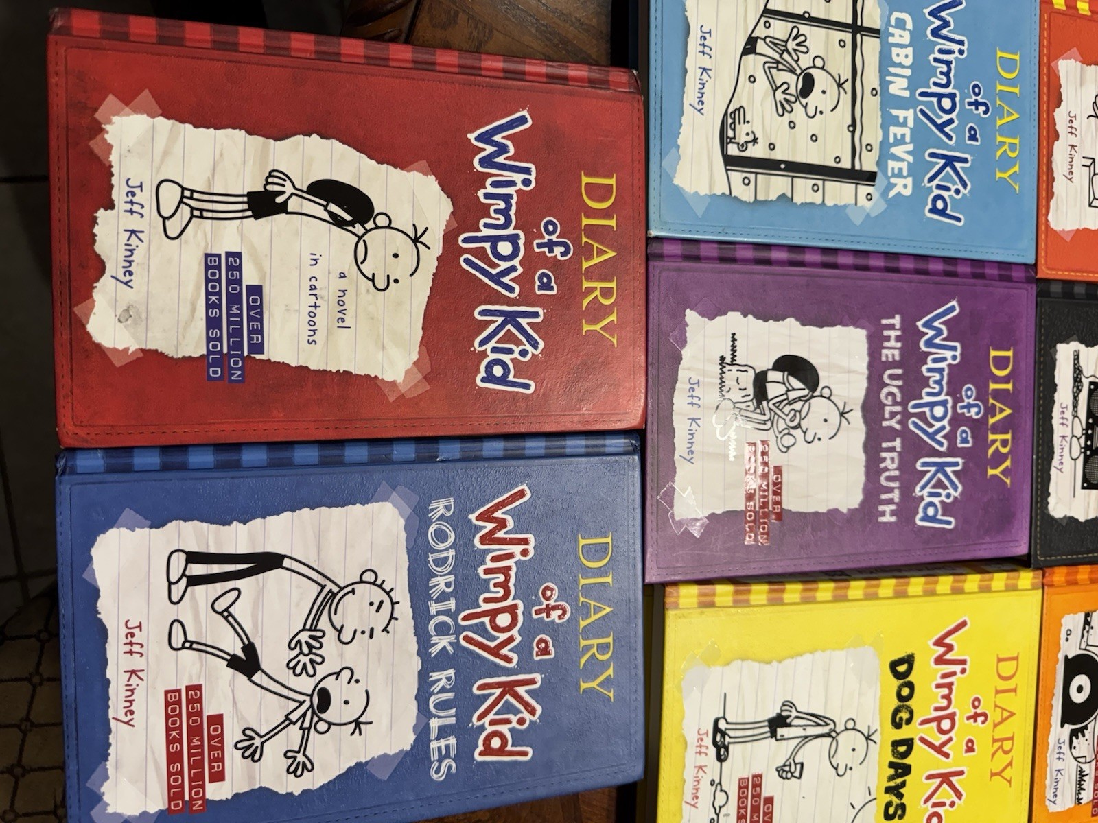 Diary of a Wimpy Kid by Jeff Kinney Hardcover Books 1-17 EXCELLENT CONDITION