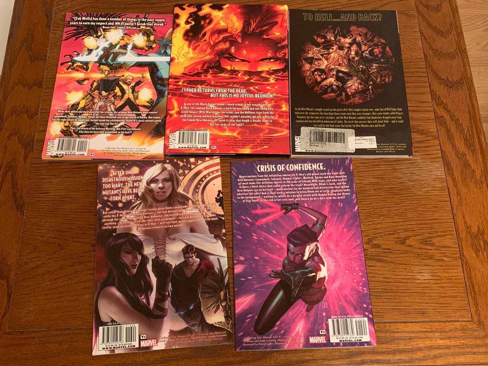 New Mutants by Wells, Abnett 5-Book TPB HC Lot X-Men Vols 1 2 3 4 5 Marvel