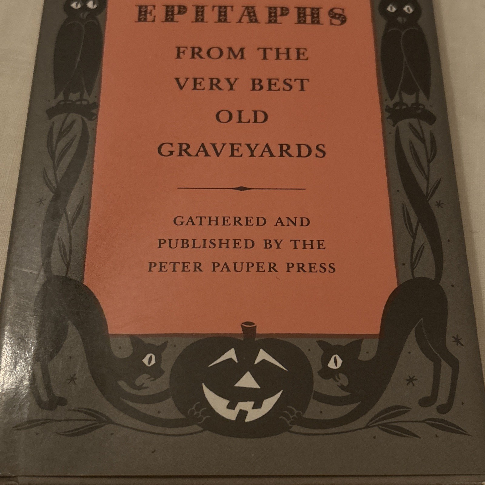 NEW Comic Epitaphs From The Very Best Old Graveyards HCDJ Vintage Halloween 1957