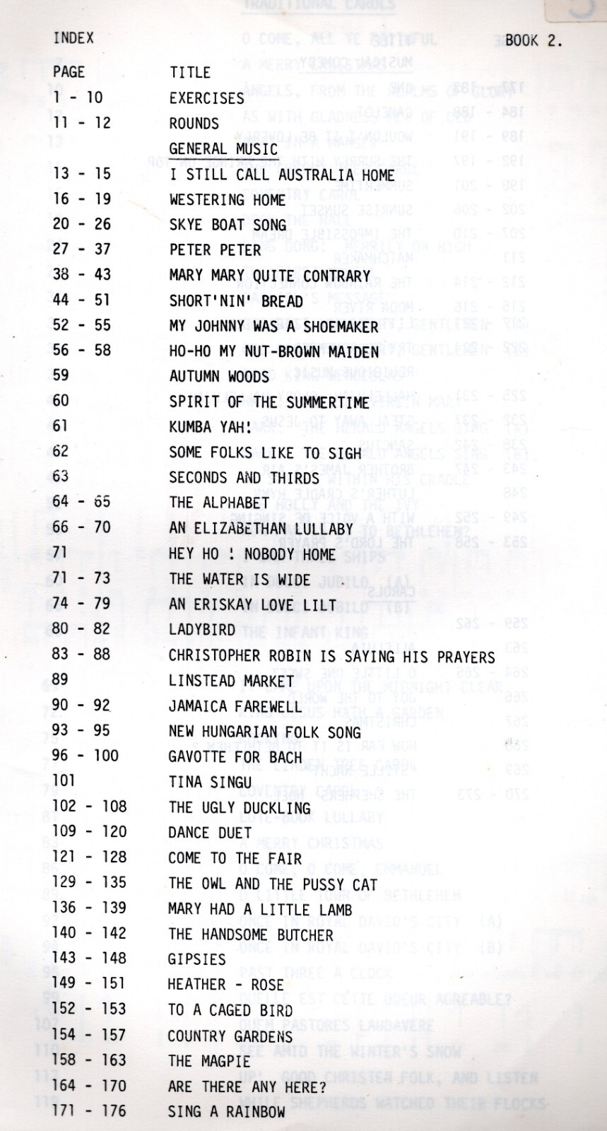 AUSTRALIAN GIRLS CHOIR 493 page 106 songs SHEET MUSIC BOOK Pop Classic Carols ++