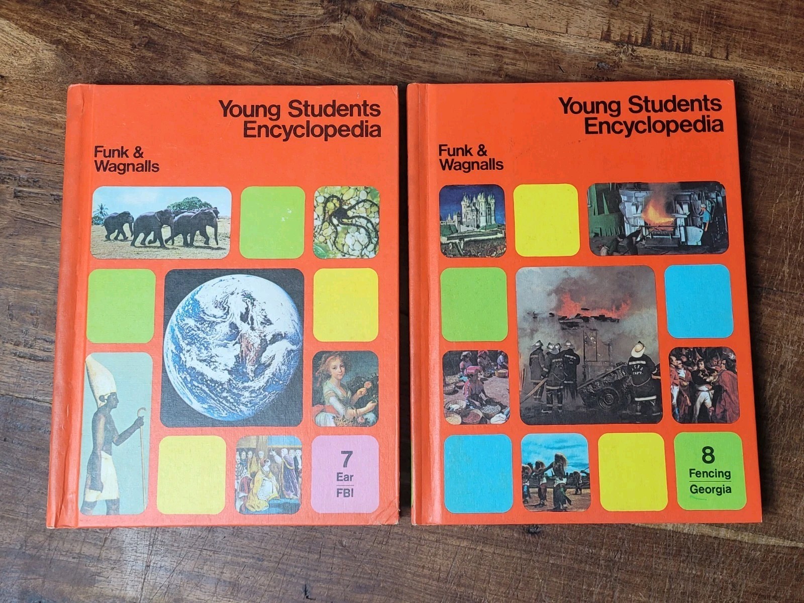 YOUNG STUDENTS ENCYCLOPEDIA (20 VOLUME SET) BY Funk & Wagnalls HARDCOVER 1972/73