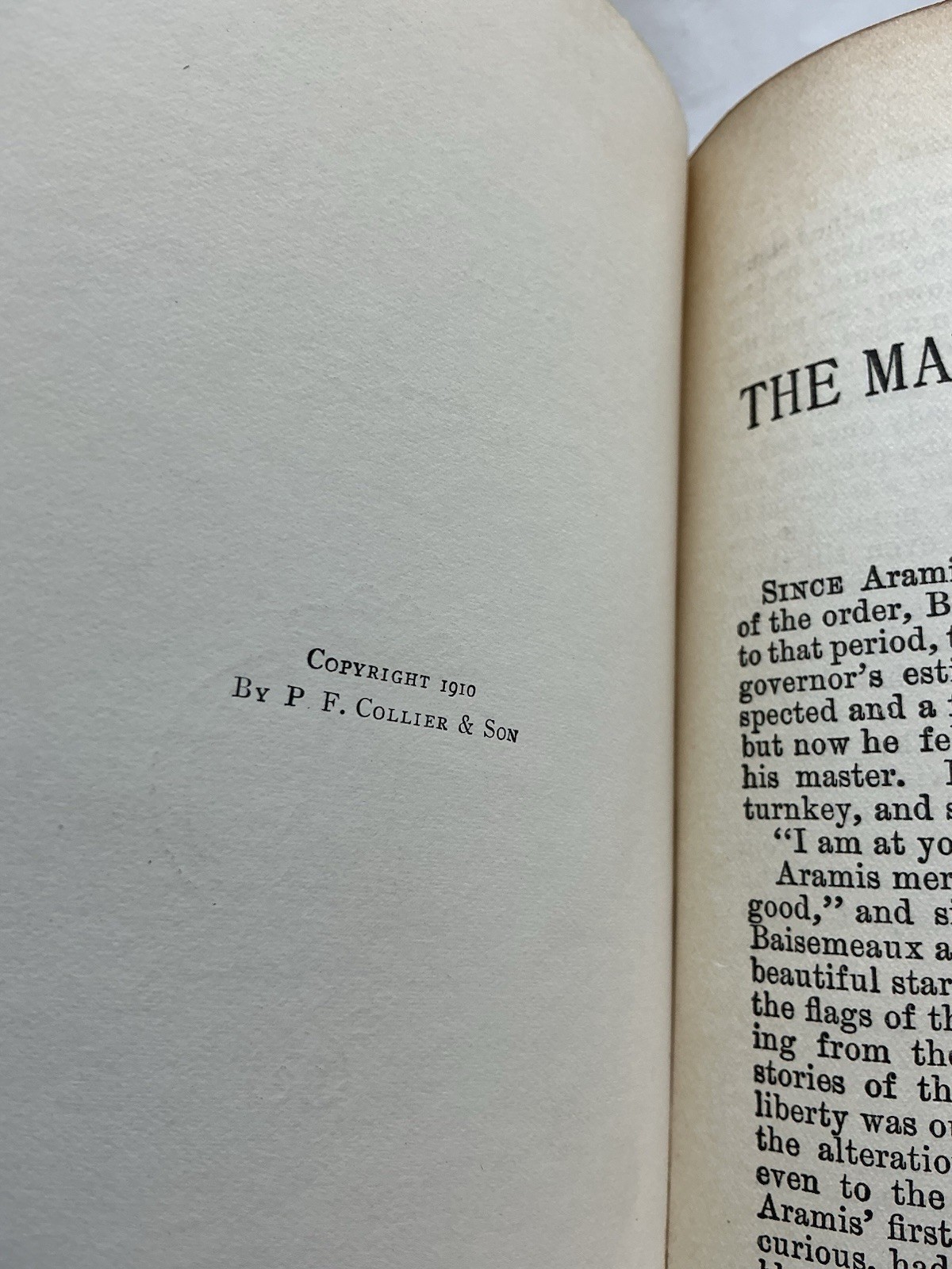 THE MAN IN THE IRON MASK – Alexandre Dumas – ca 1910s – . HC & Illustrated