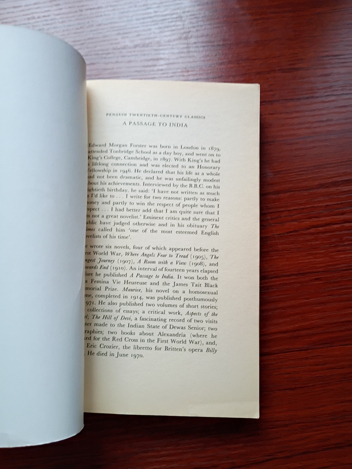 A Passage to India Paperback Edward Morgan Forster
