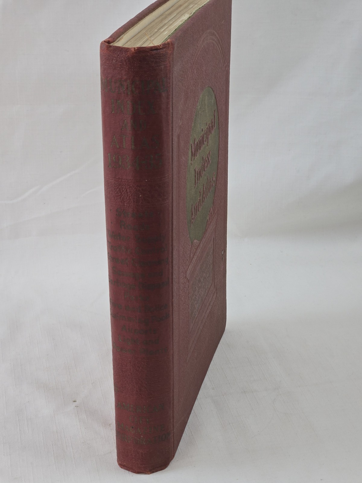 Municipal Index And Atlas 1934-1935 Eleventh Ed. American City Magazine Corp.