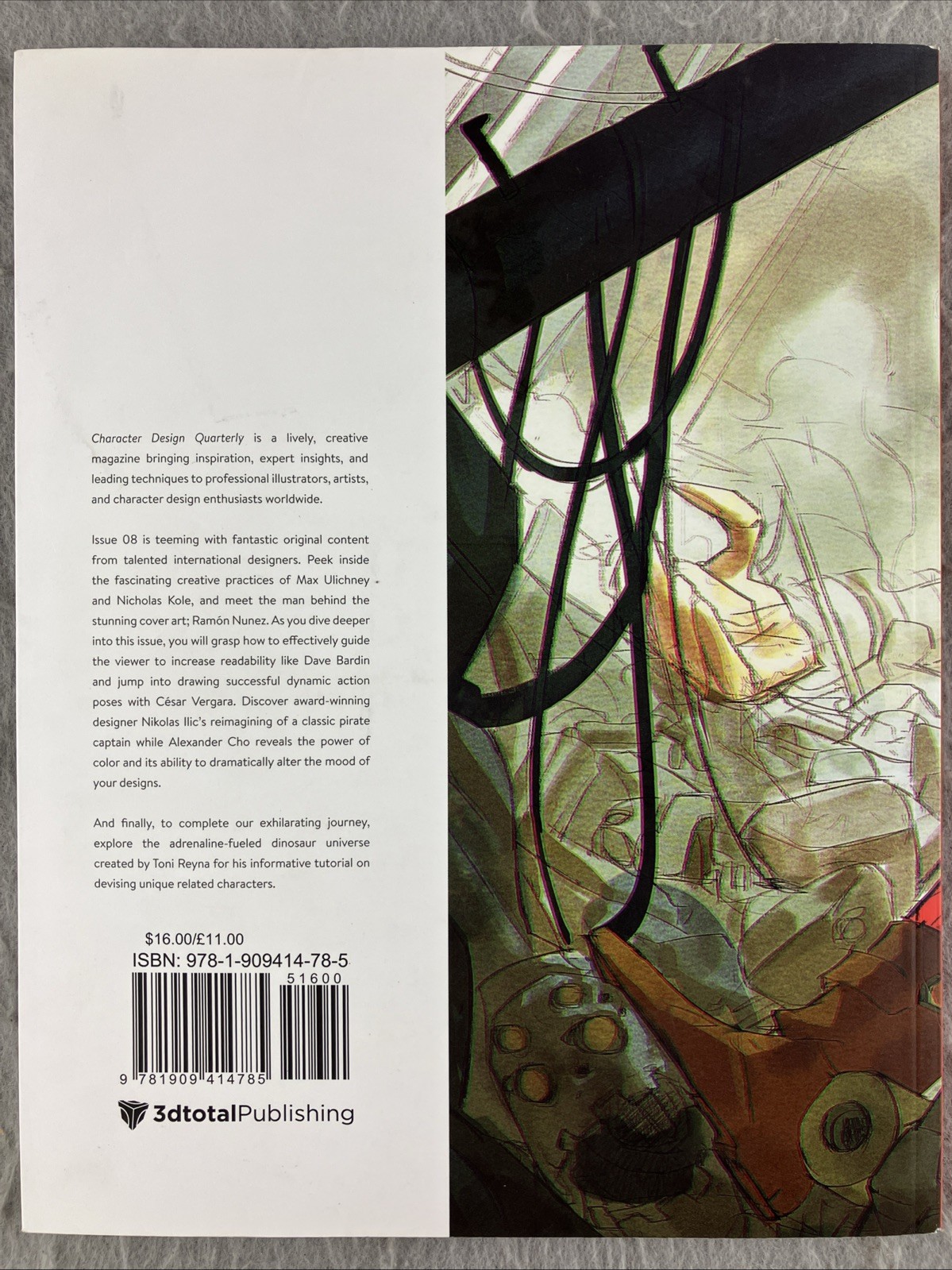 Character Design Quarterly 8 – paperback Publishing, 3d total Illustrated