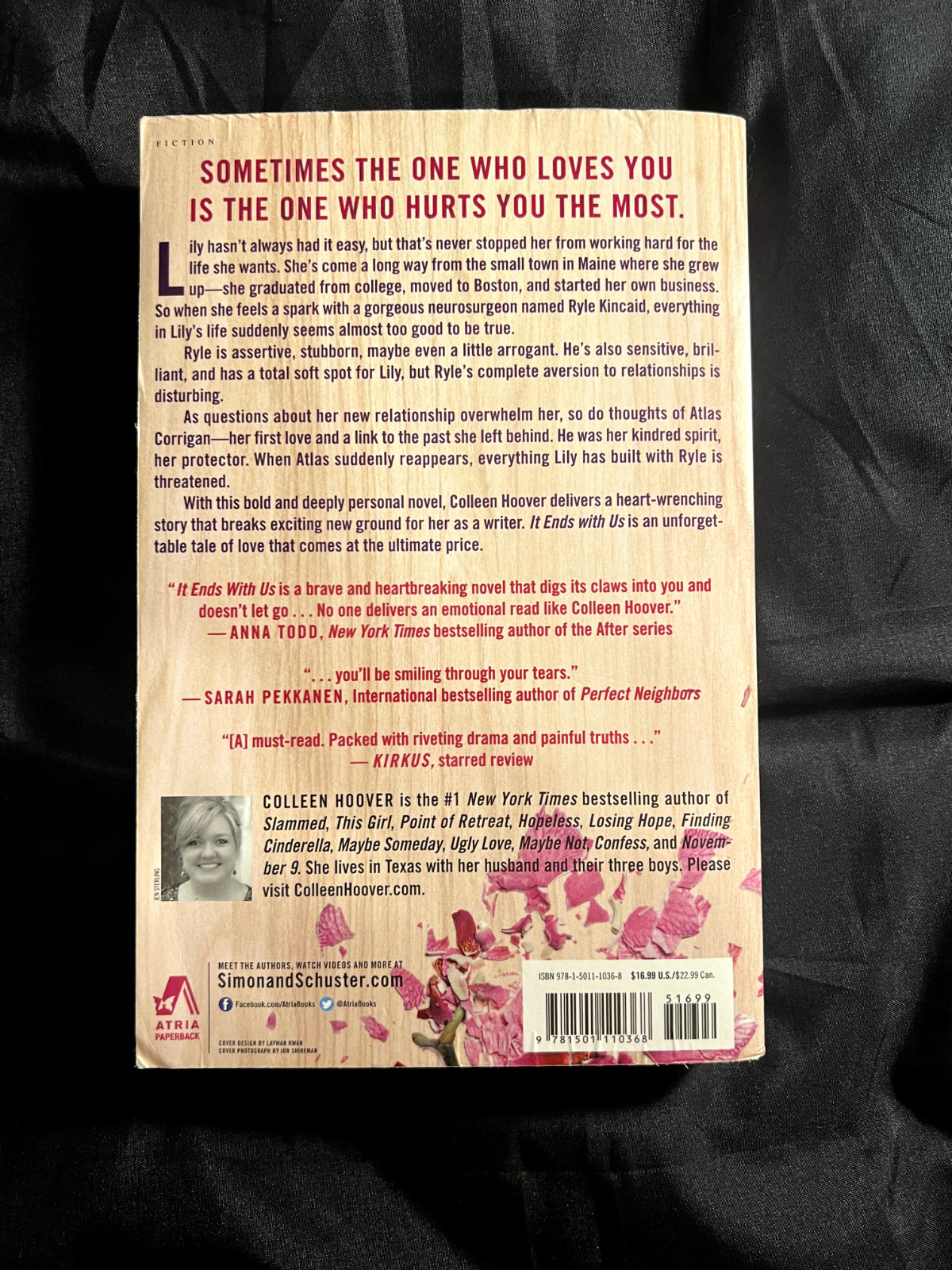 It Ends with Us : A Novel by Colleen Hoover First Atria Paperback Edition