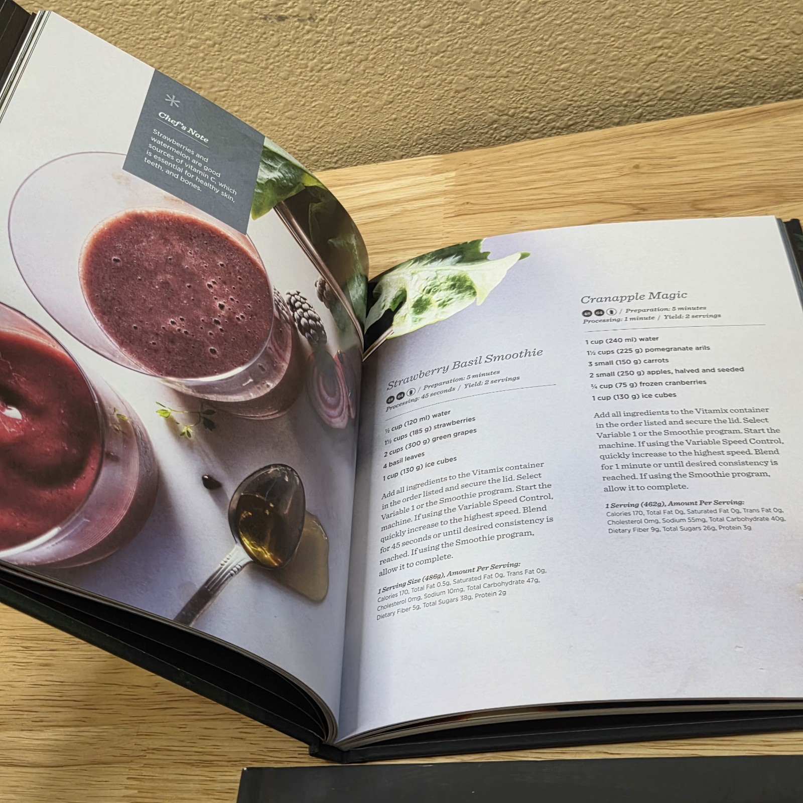 Vitamix Simply Soups + Simply Smoothies Cookbook Lot – 2 Books – Soups Sides