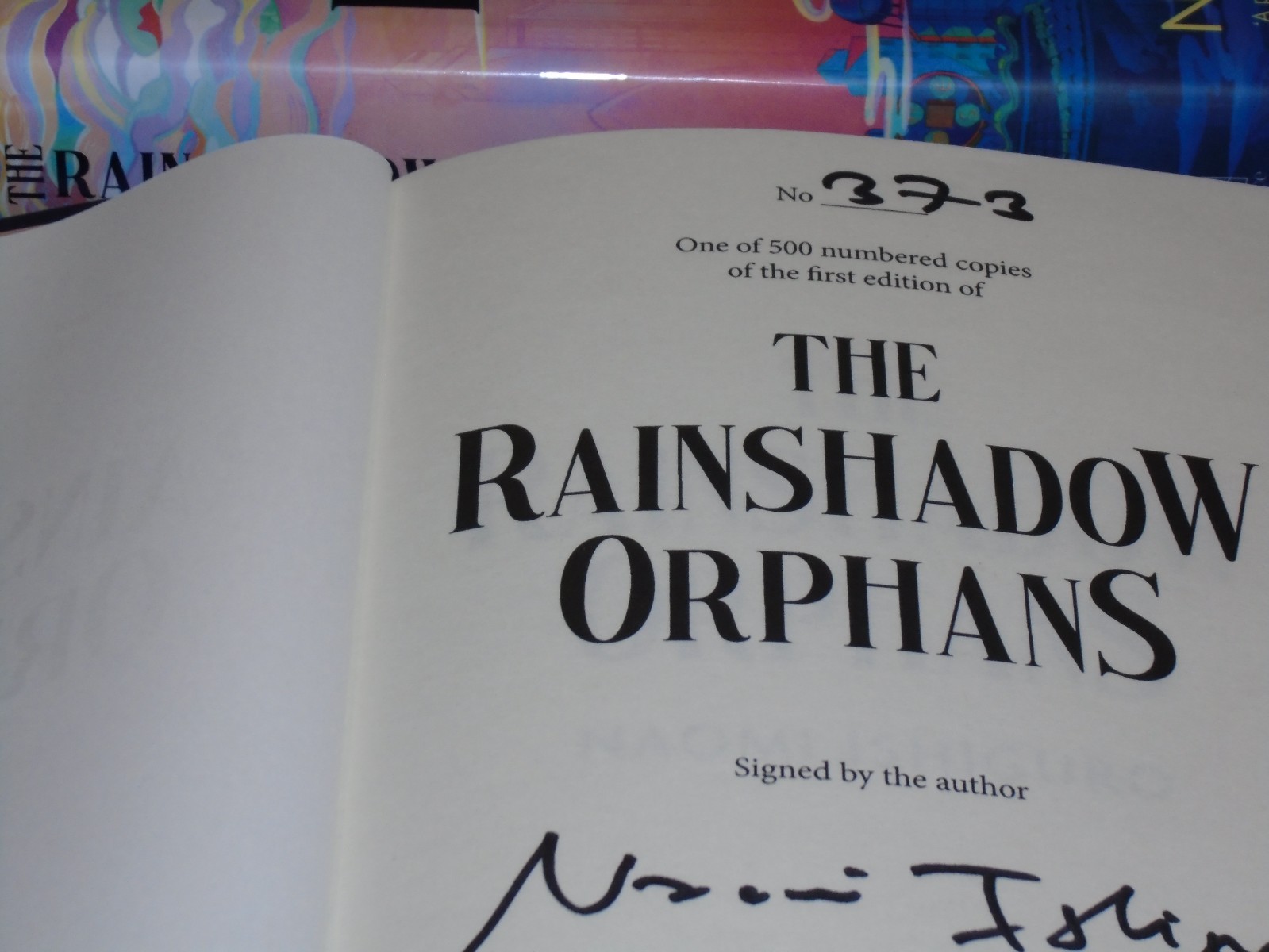 Signed Naomi Ishiguro The Rainshadow Orphans 373/500 UK First Bk1 Trilogy