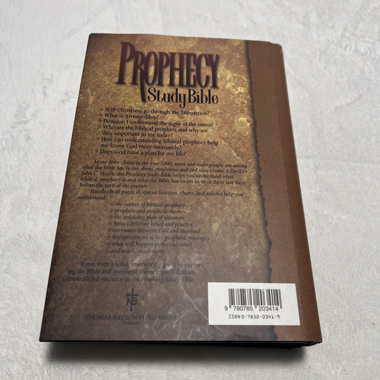 Prophecy Study Bible (New King James Version) John C Hagee NKJV