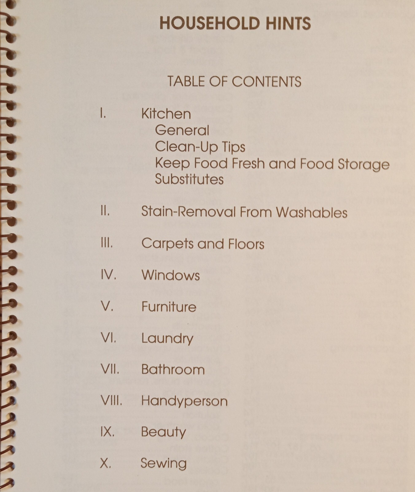 Cookbook „The McNair’s Relative & Friends“ 76 Pages + Household Tips