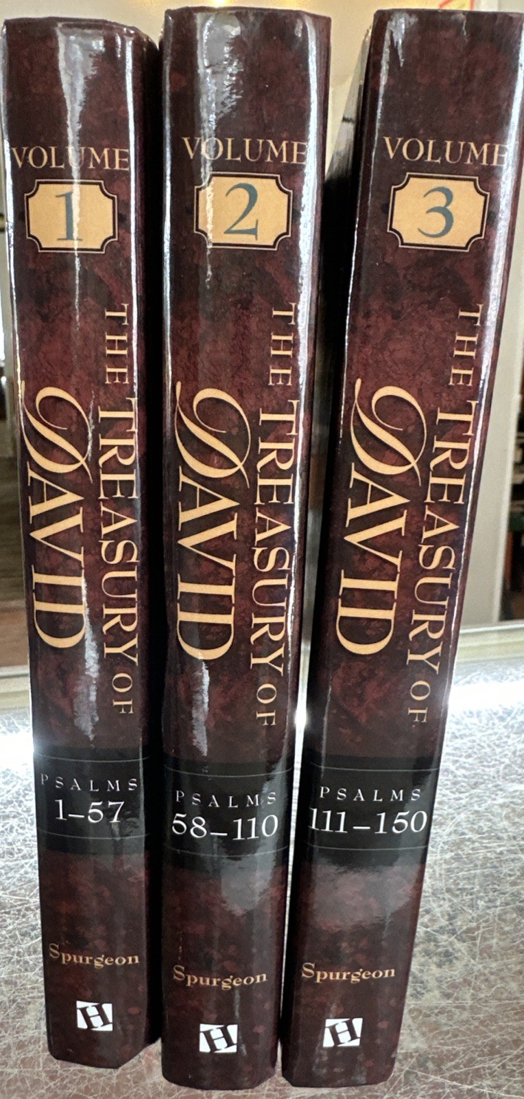 The Treasury Of David 3 Volume Set Hardcover By Charles H. Spurgeon Psalms 1-150