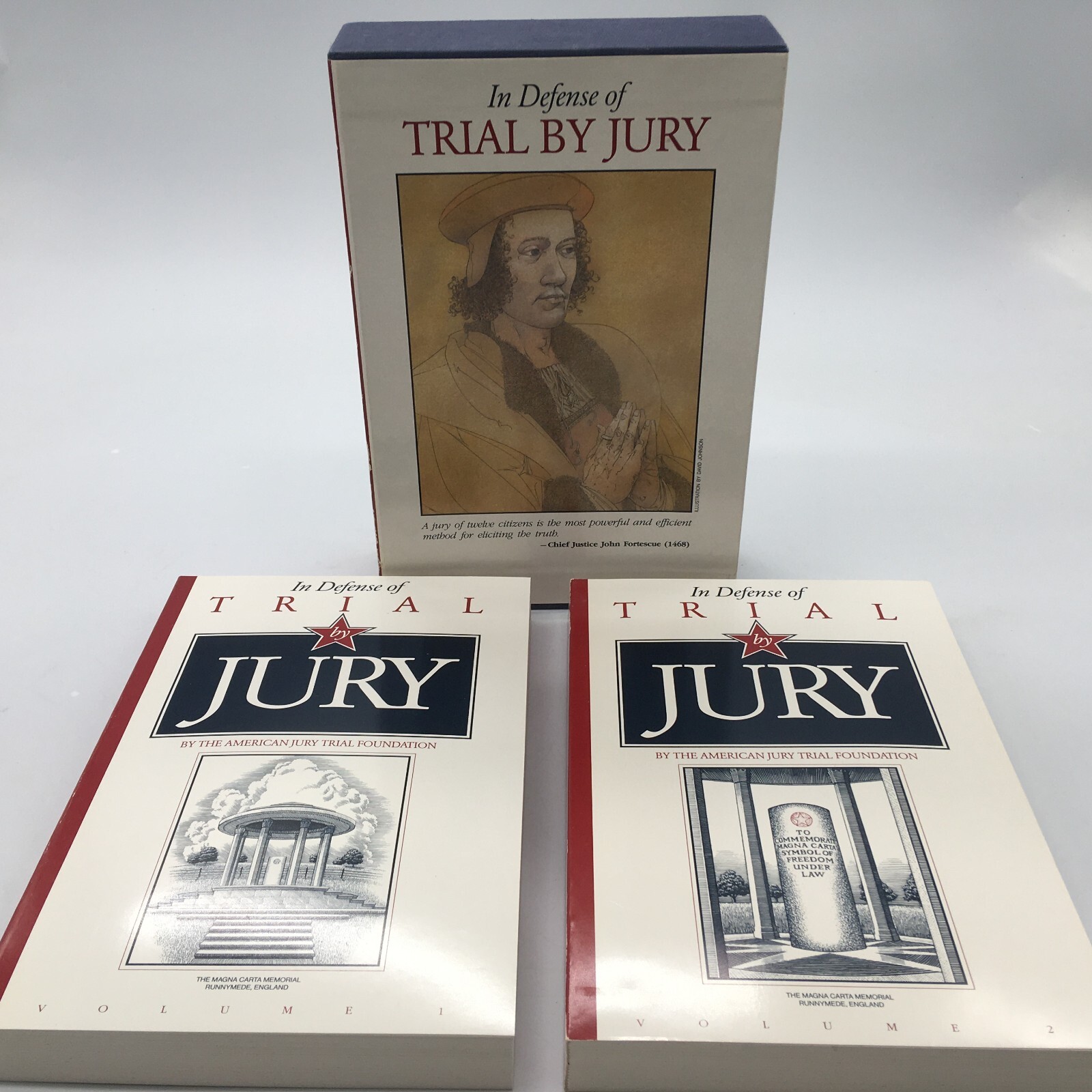 „In Defense of Trial by Jury“ Volumes 1 & 2 Softcover Books + Slipcase, Few 1993
