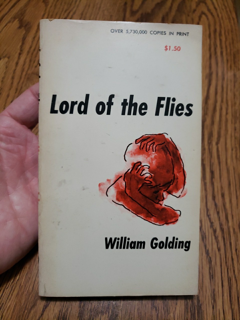 Lord of the Flies By William Golding 1959 Paperback Book Rare Vintage Good Cond