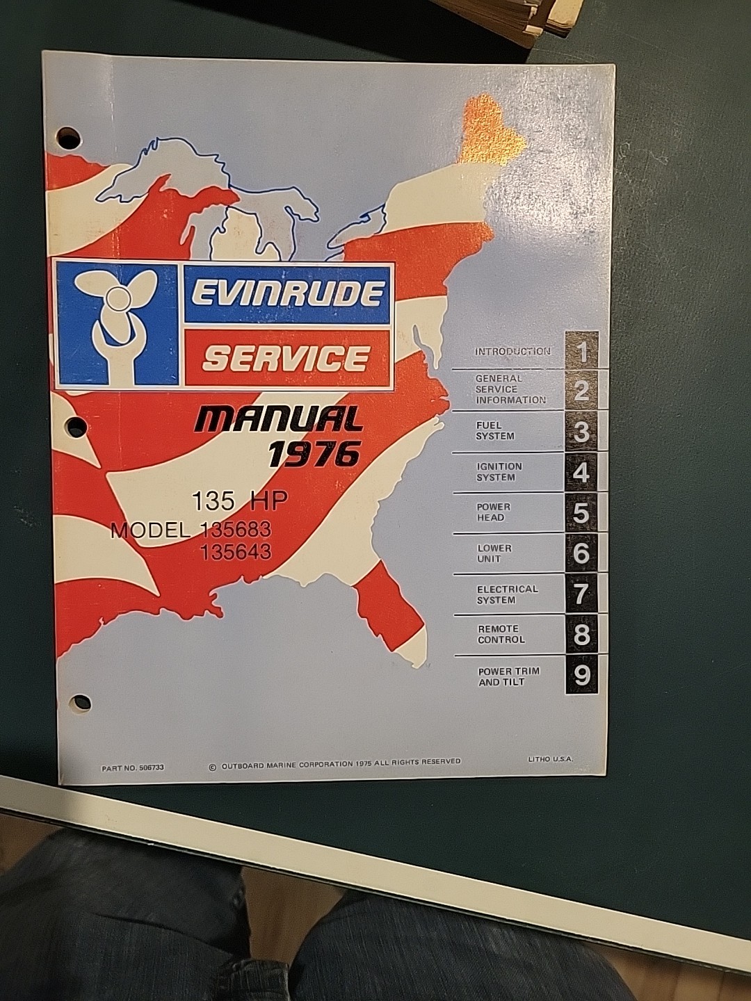 Evinrude Service Manual 1976 135 HP
