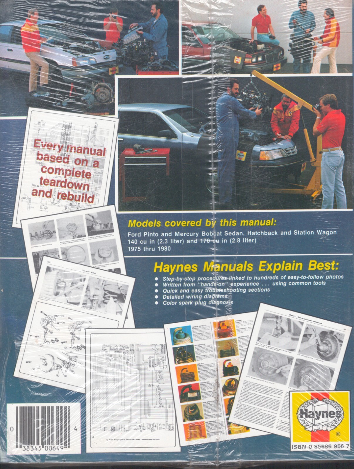 Haynes Ford Pinto Mercury Bobcat 1975-1980 Auto Repair Manual NEW 649 MN302