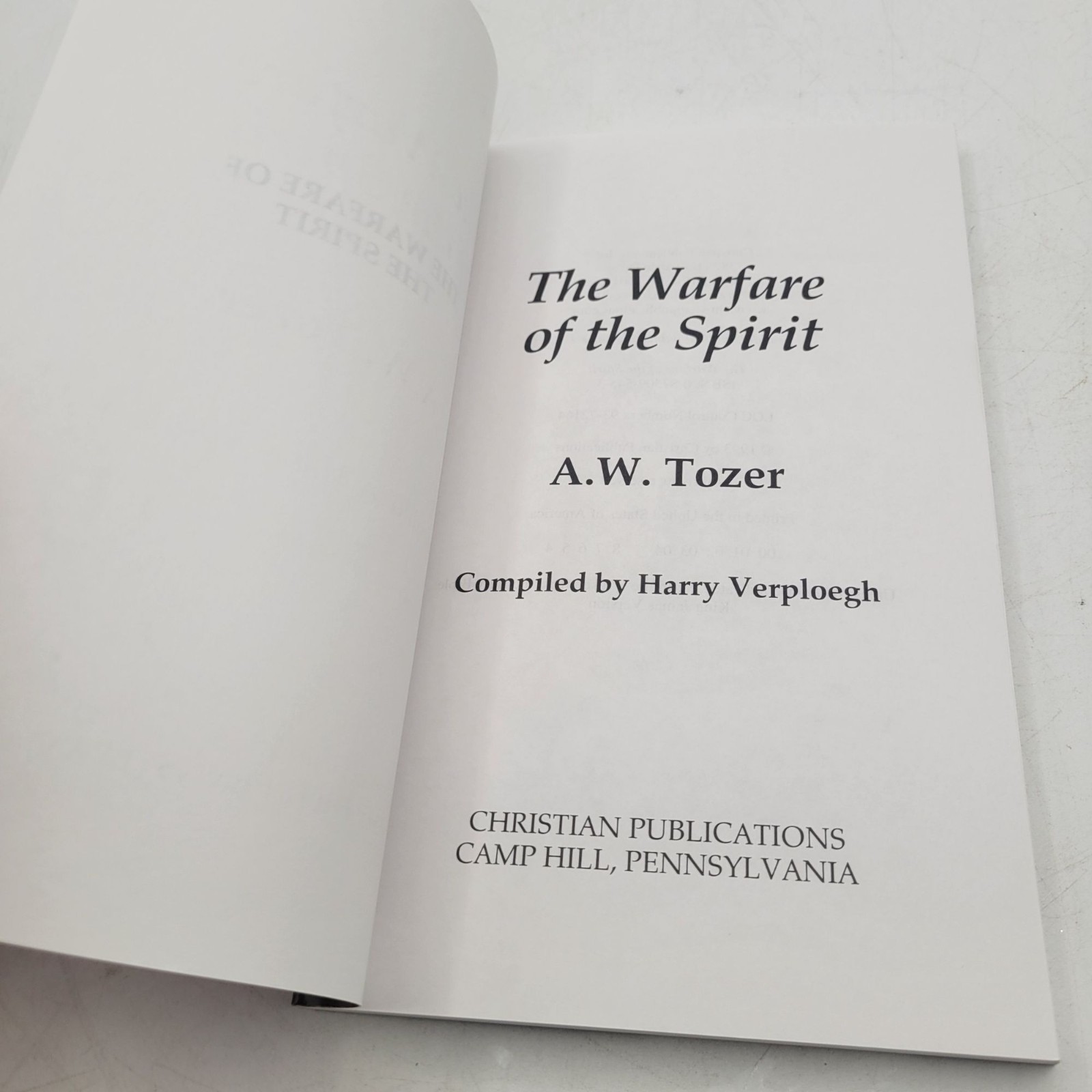 A.W. Tozer Book Lot – Warfare of the Spirit & Alive in Spirit – BK308