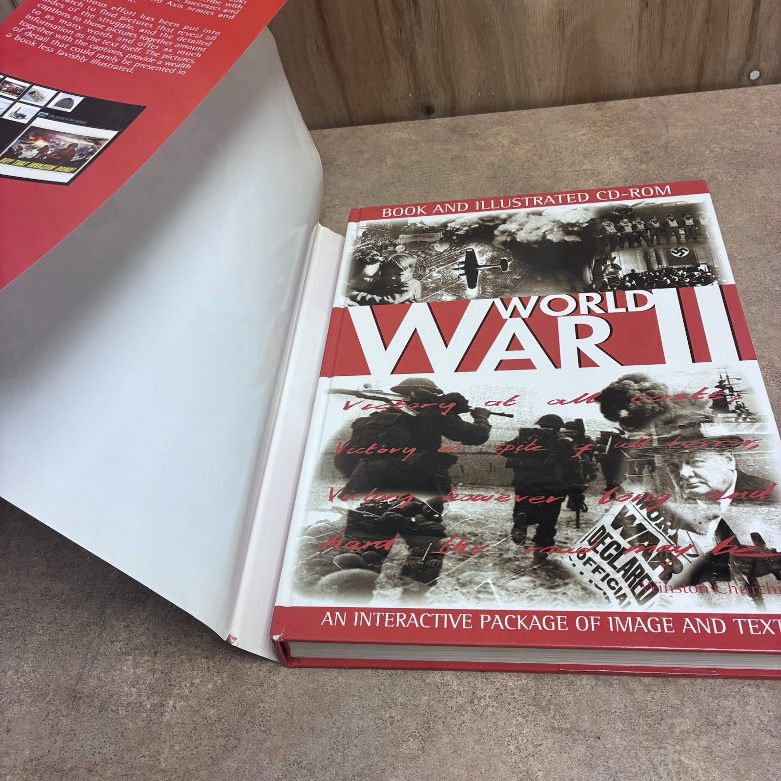 1989 World War II Hardback Book 400 Pages Featuring Over 1,350 Military Photos