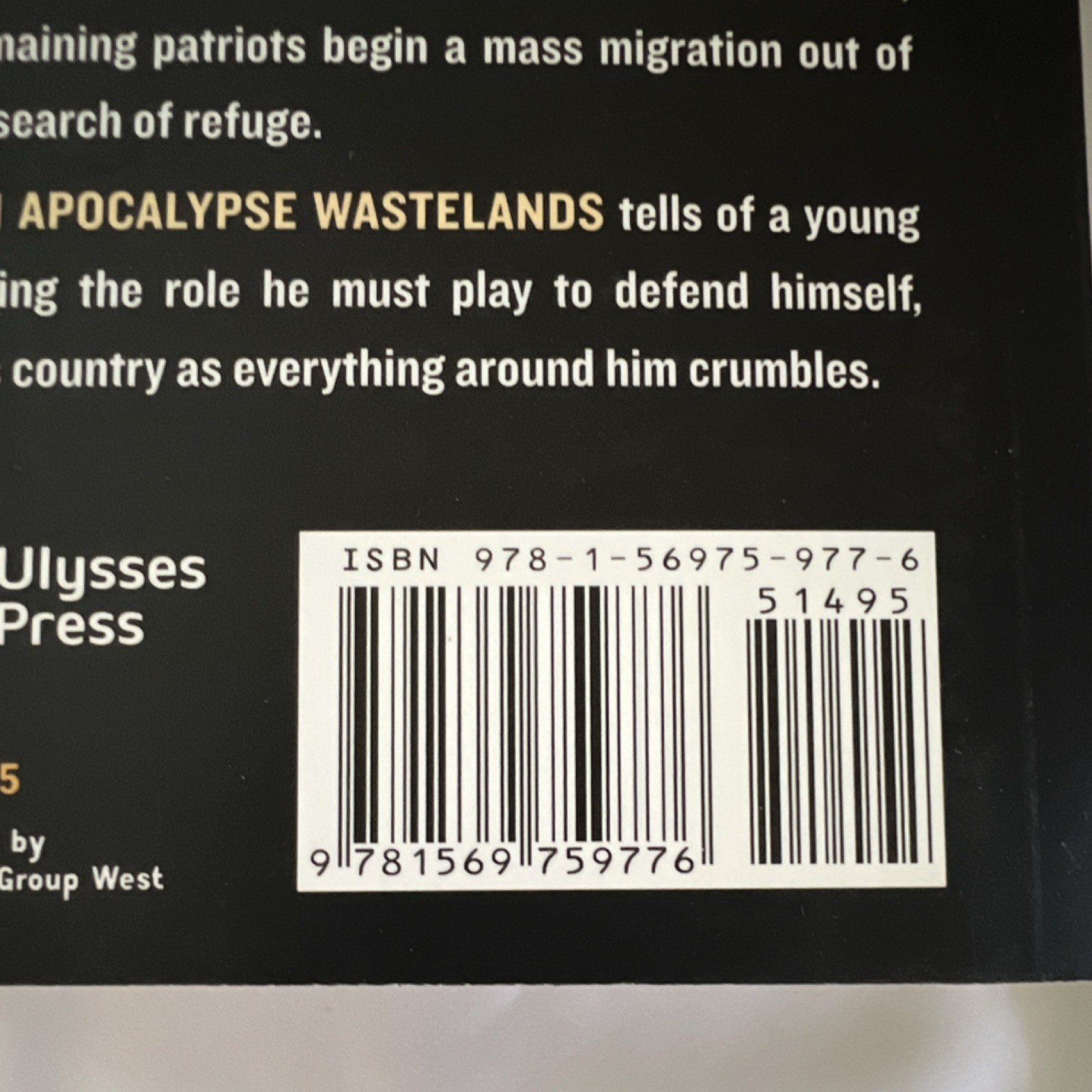 Ulysses Press American Apocalypse Wastelands Nova Nova Paperback 2011 Fiction